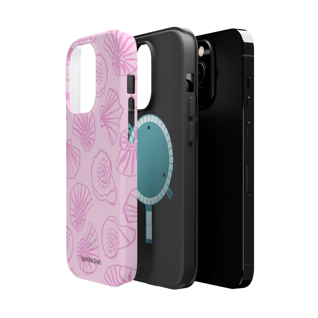MagSafe pink shells case