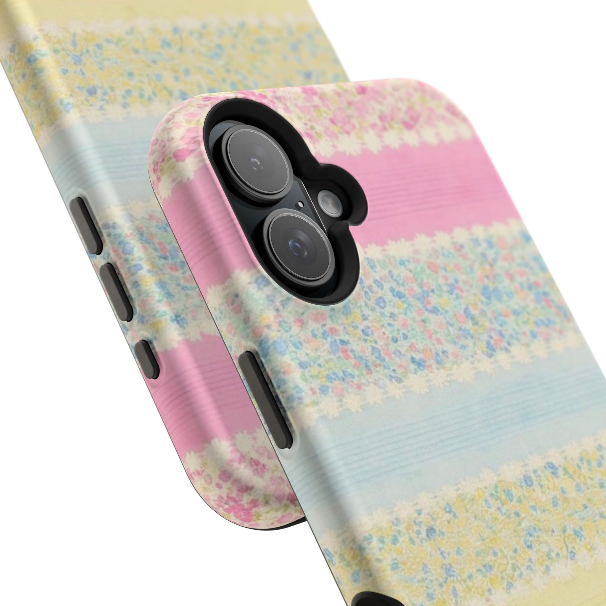 MagSafe pastel floral striped case