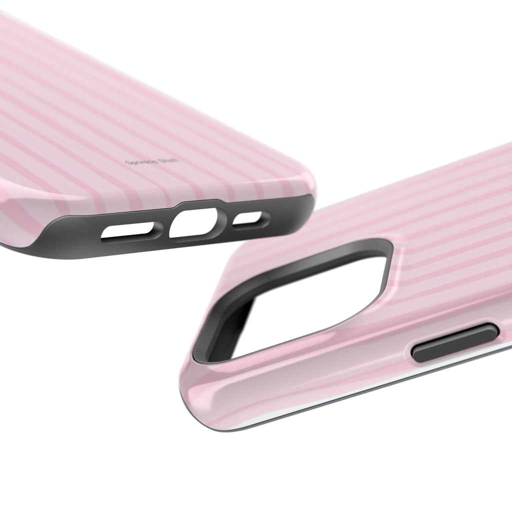 MagSafe pink uneven lines case