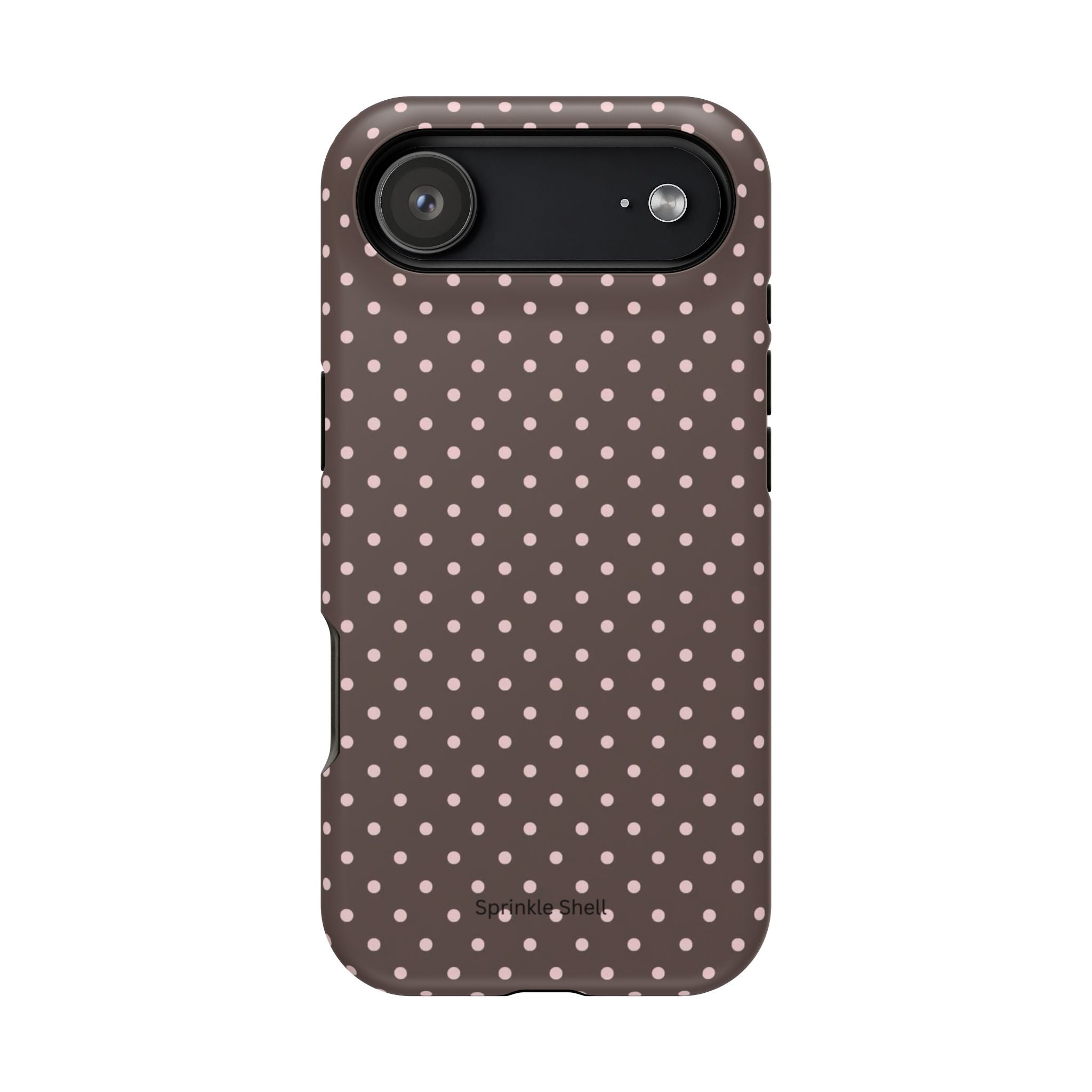 MagSafe Brown And Pink Polkadot Iphone Case