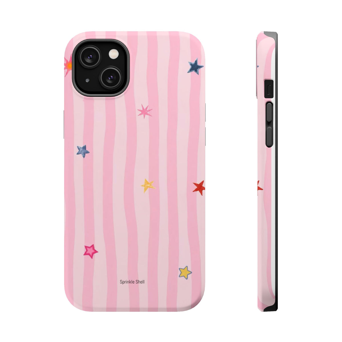 MagSafe pink lines & stars case