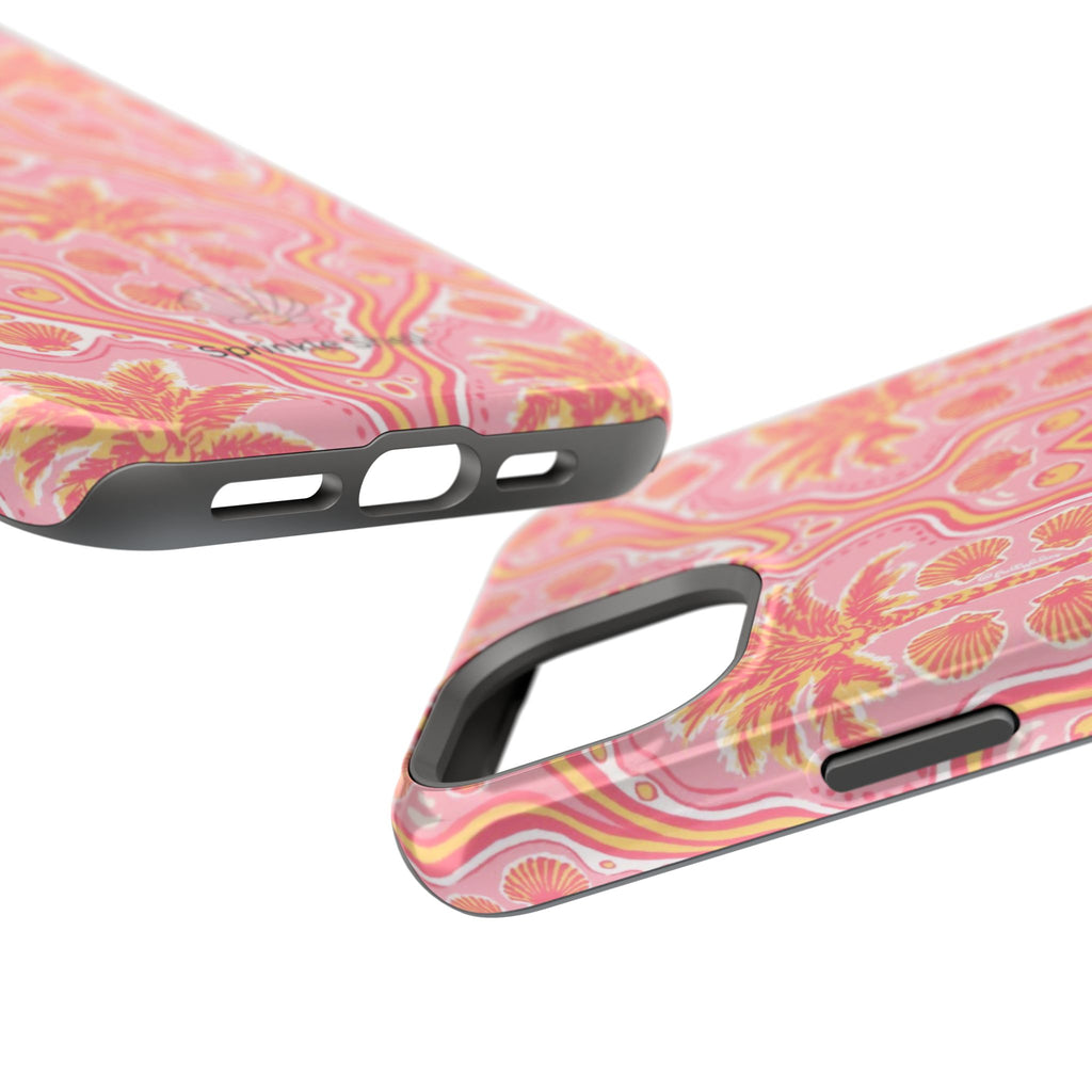 MagSafe pink pink summer palm tree case