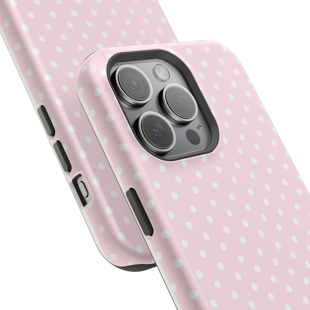 MagSafe light pink polka dots case