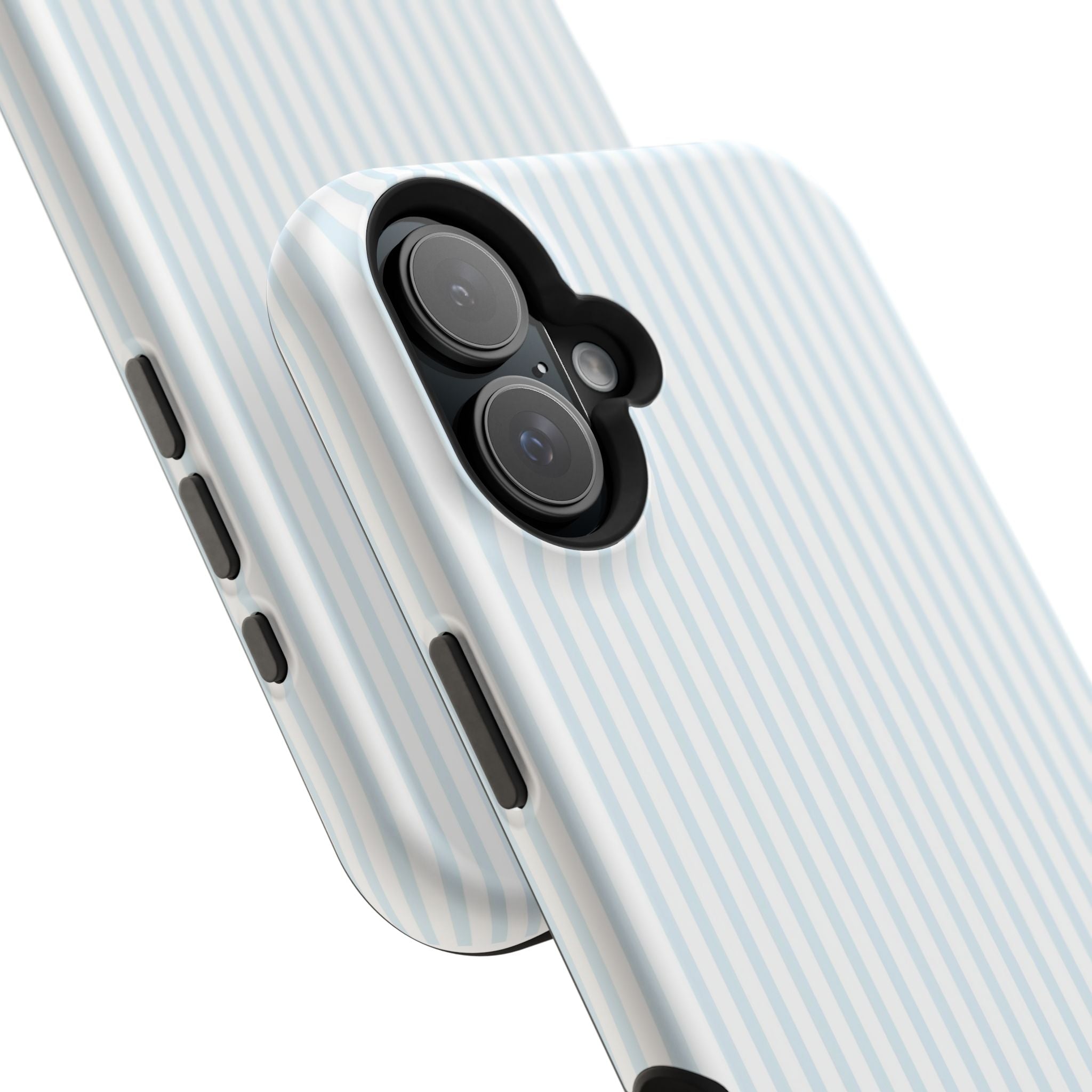 MagSafe light blue stripes iphone case