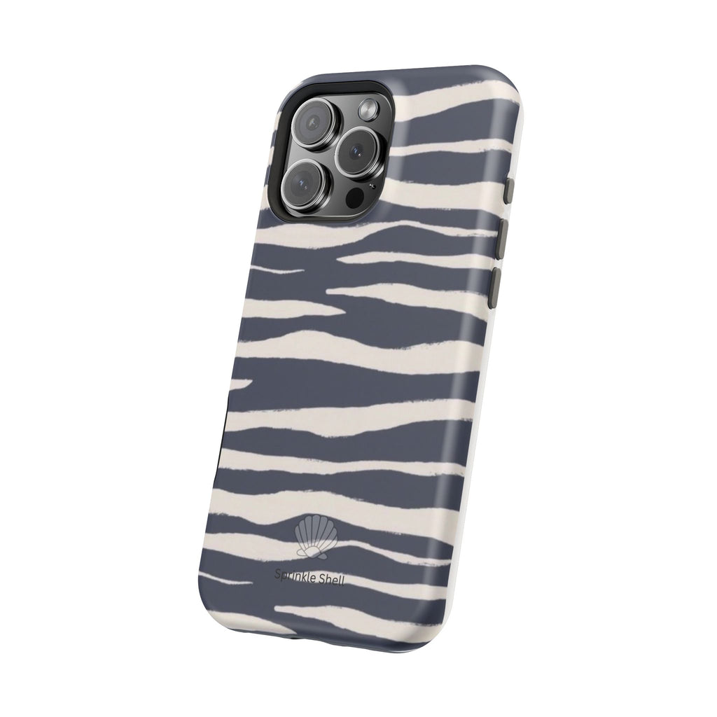 MagSafe Blue zebra print case