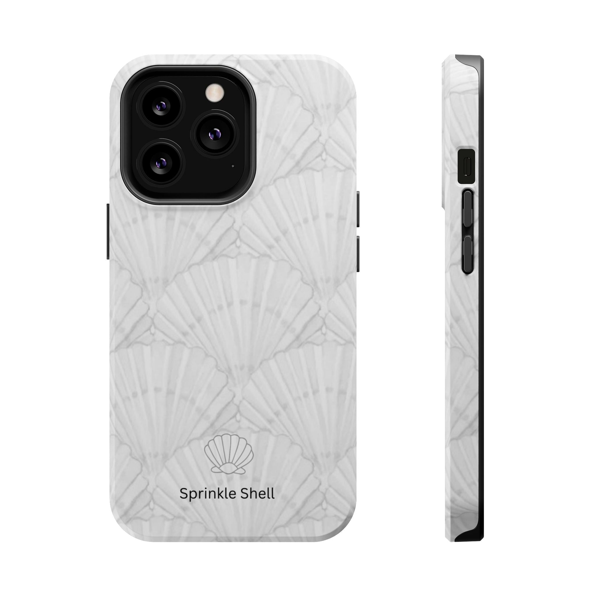 Shell-Pattern Magnetic Impact Phone Case — Protective Modular iPhone Cover