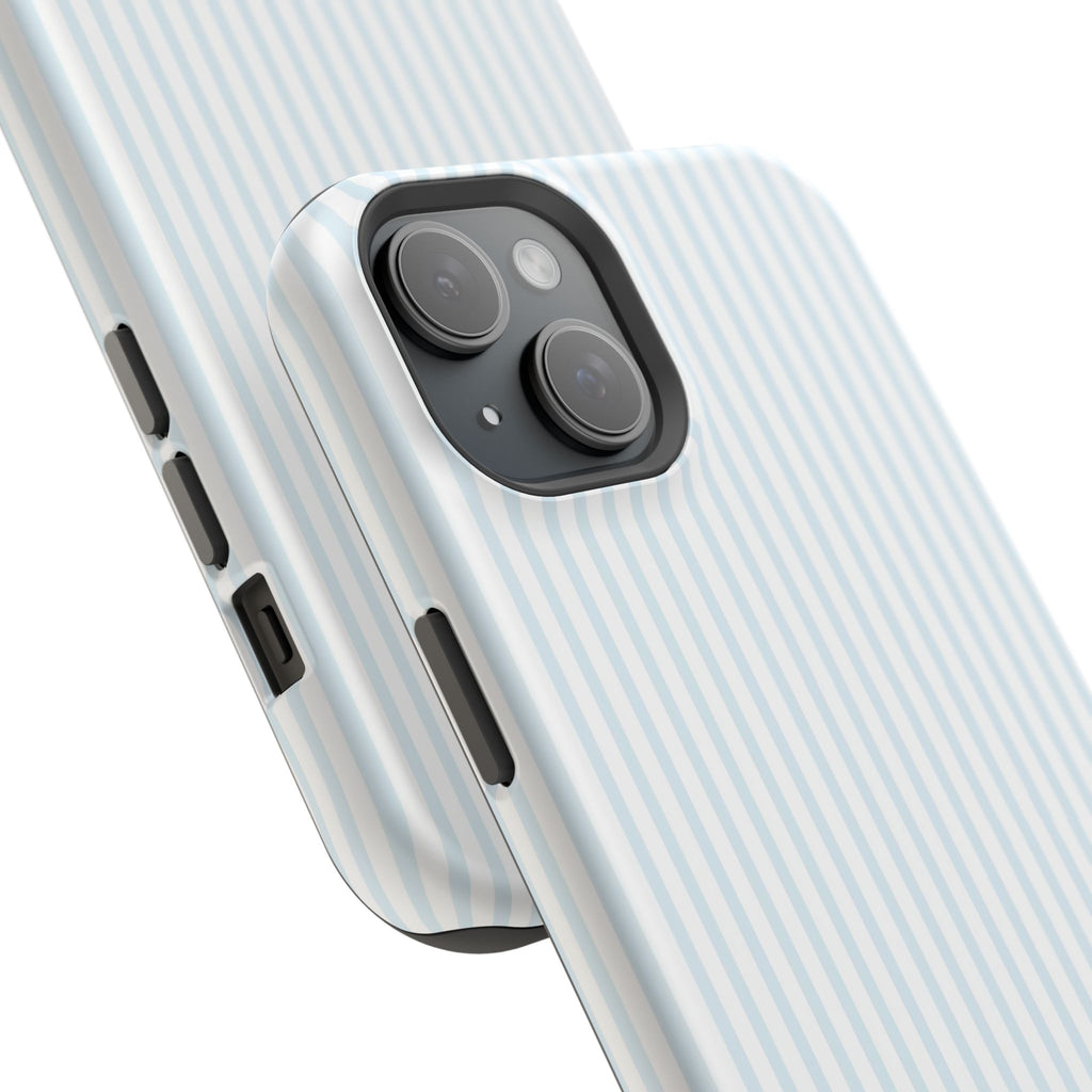 MagSafe light blue stripes iphone case
