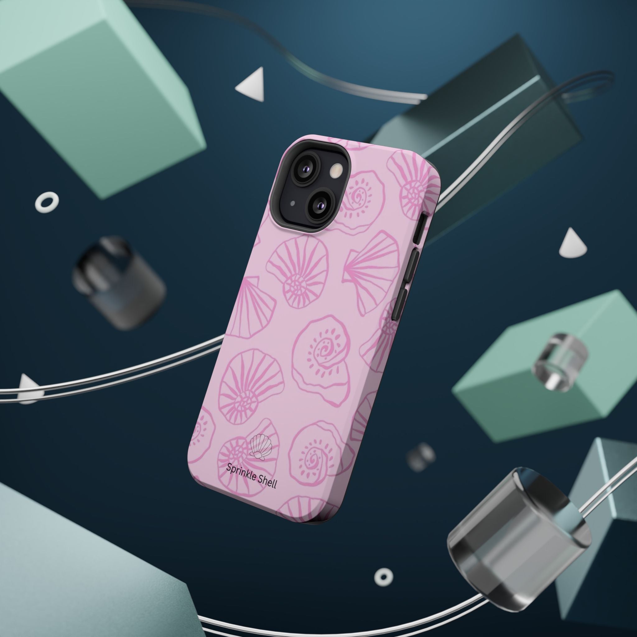 MagSafe pink shells case