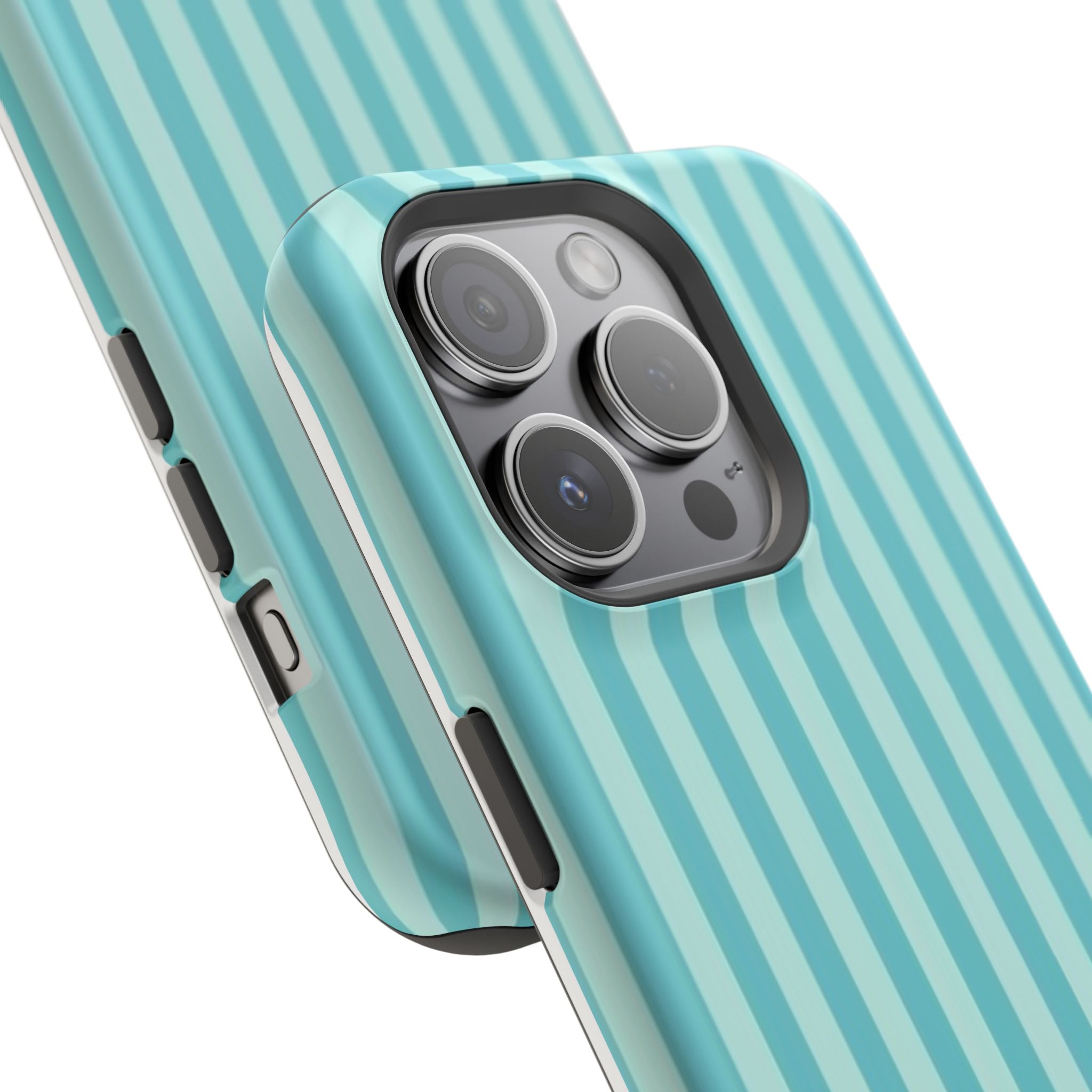 MagSafe teal striped case