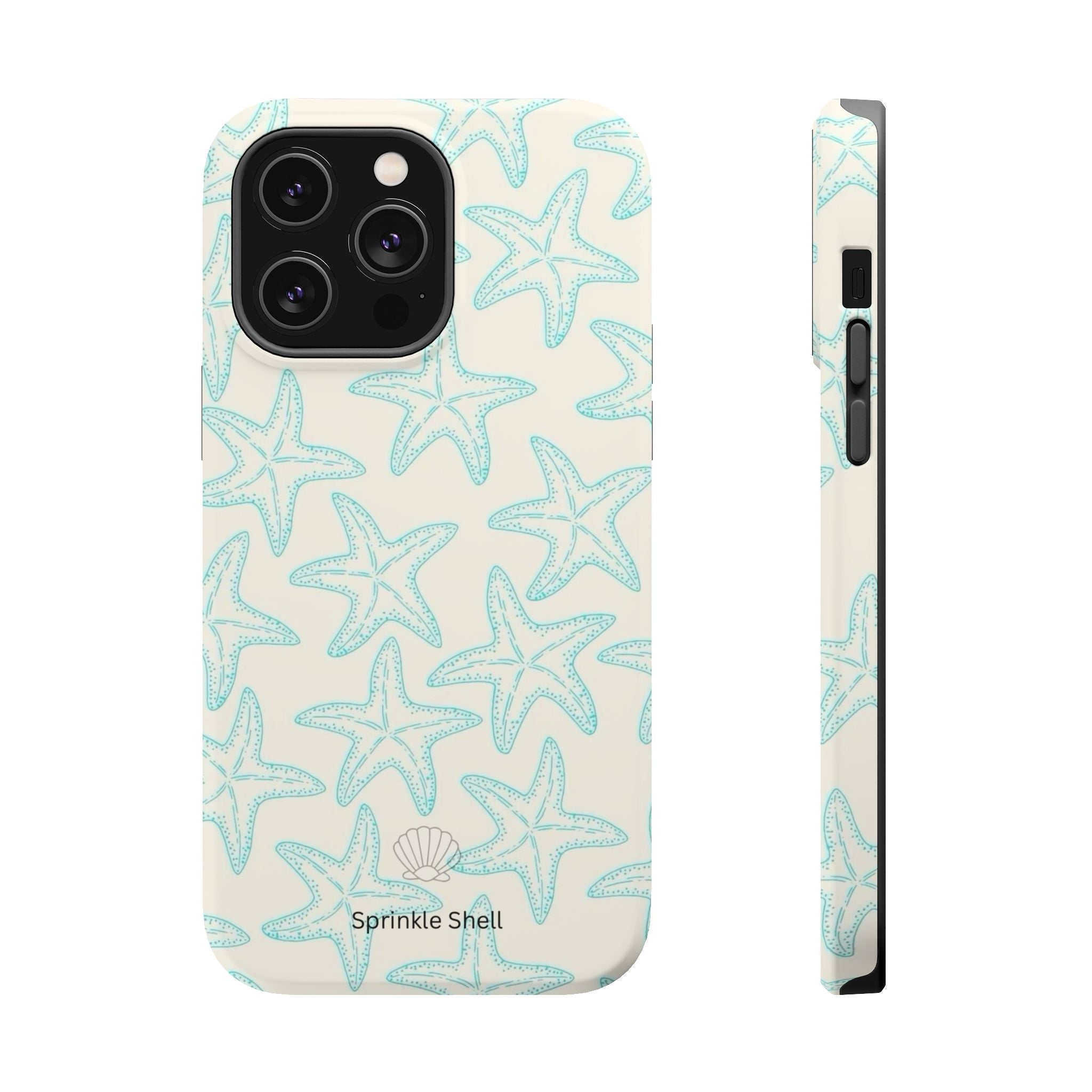 MagSafe teal starfish case
