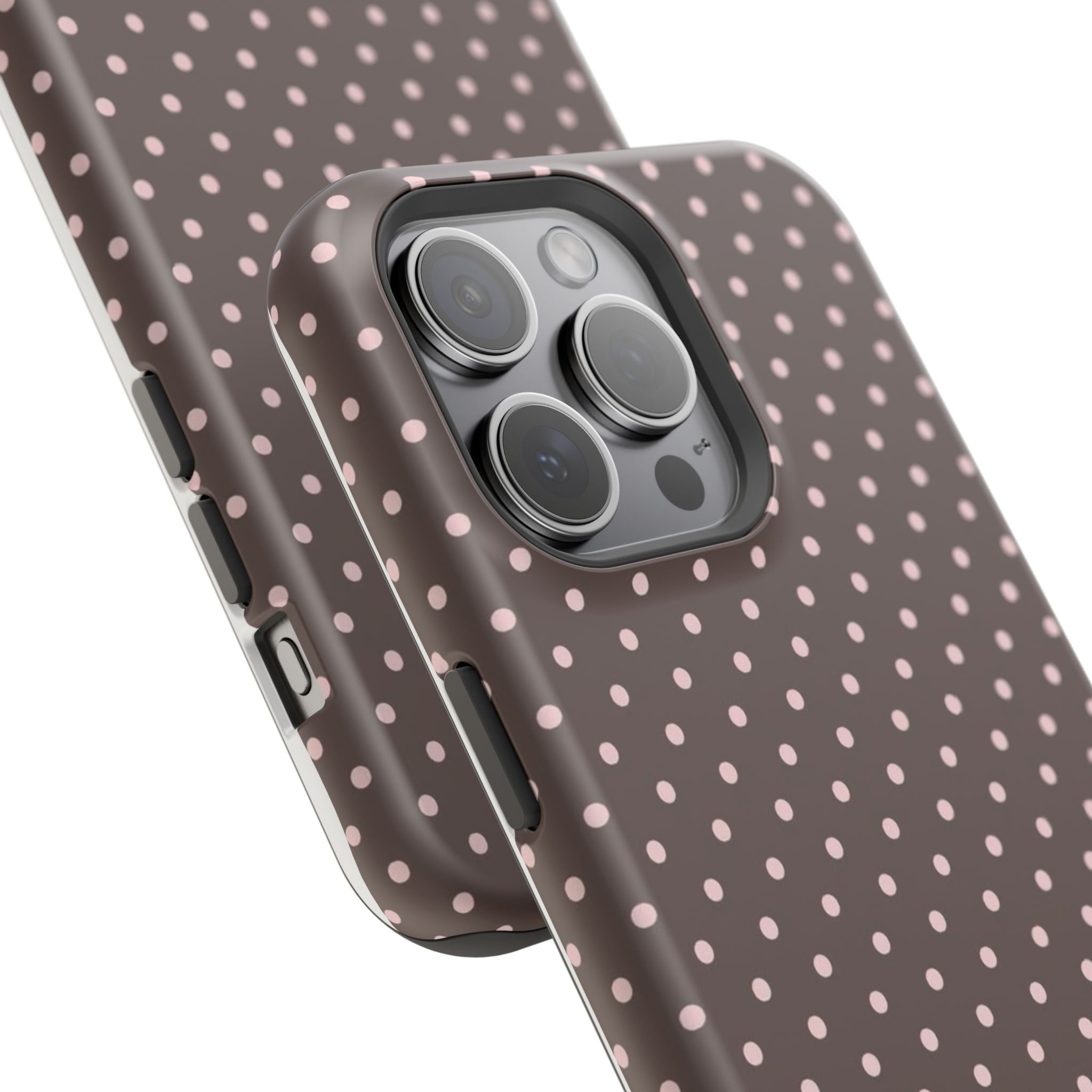 MagSafe Brown And Pink Polkadot Iphone Case
