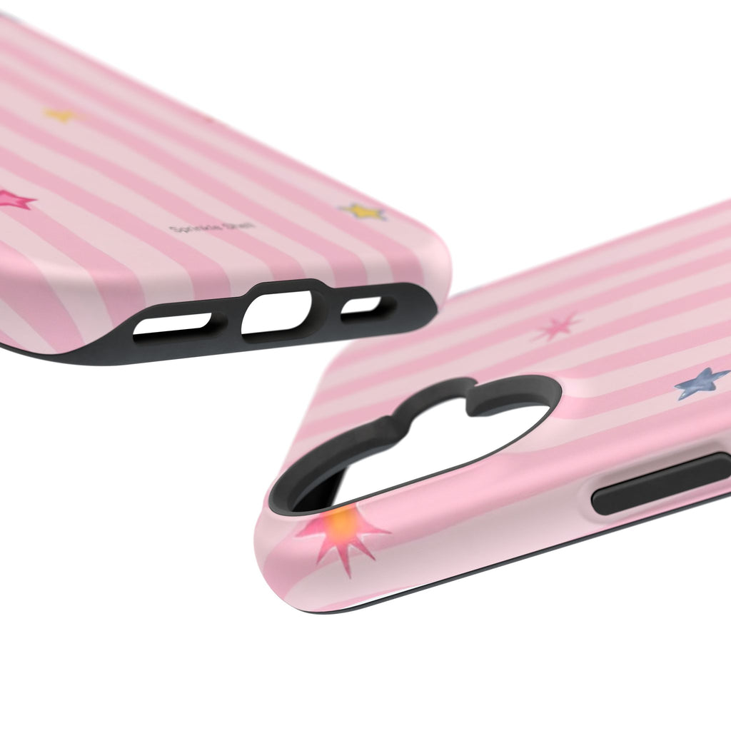 MagSafe pink lines & stars case