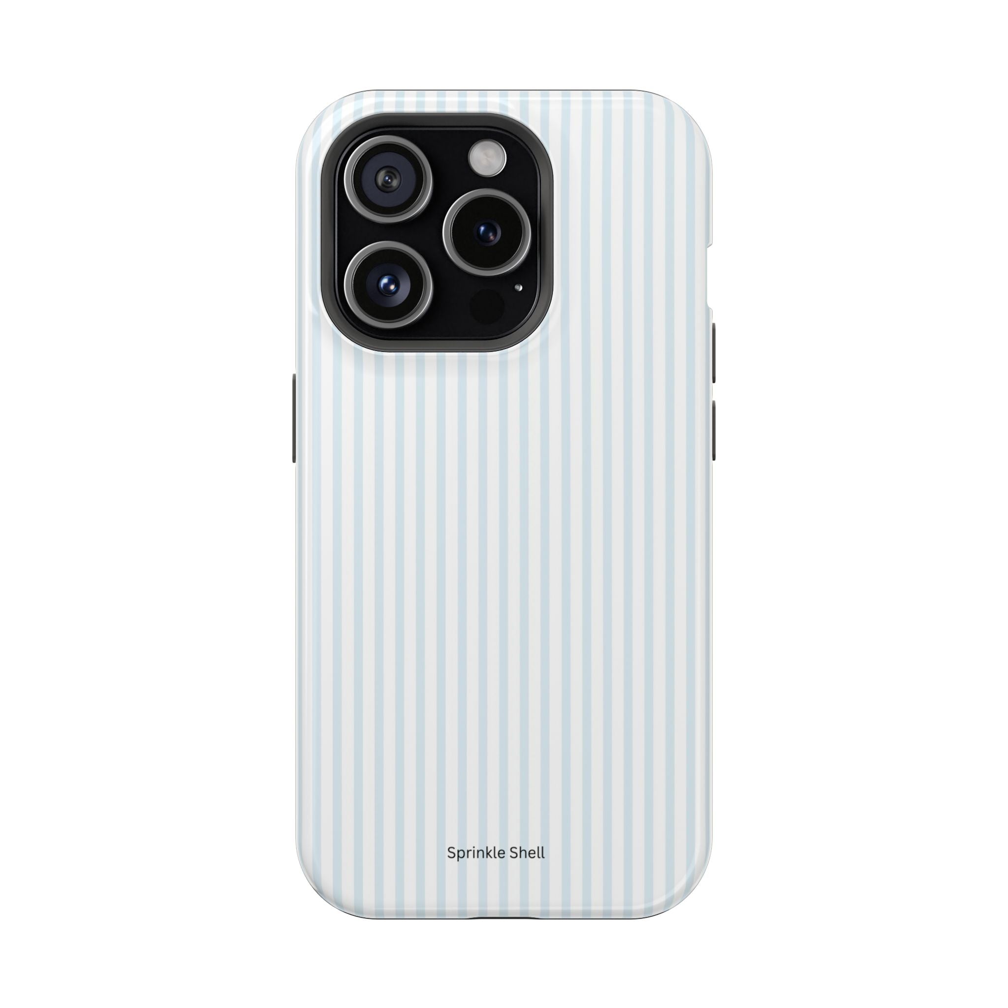 MagSafe light blue stripes iphone case