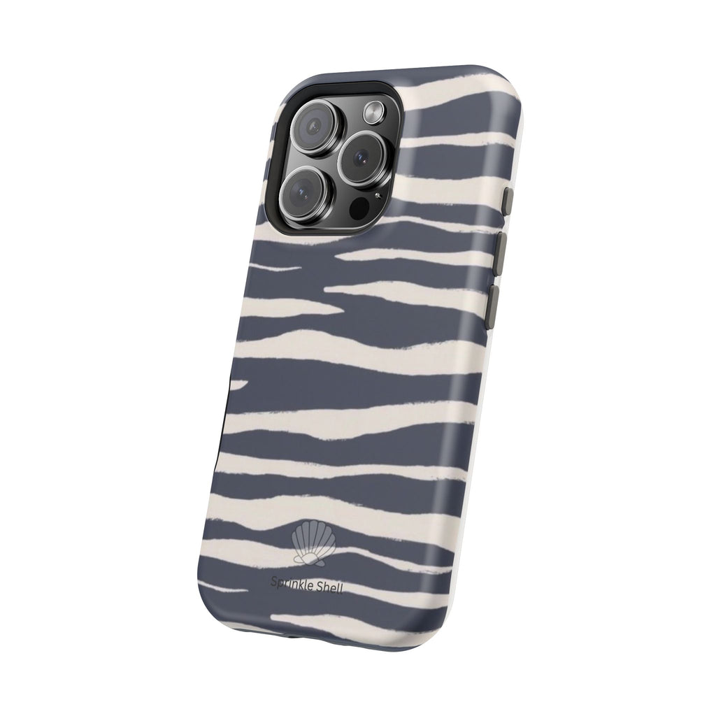 MagSafe Blue zebra print case