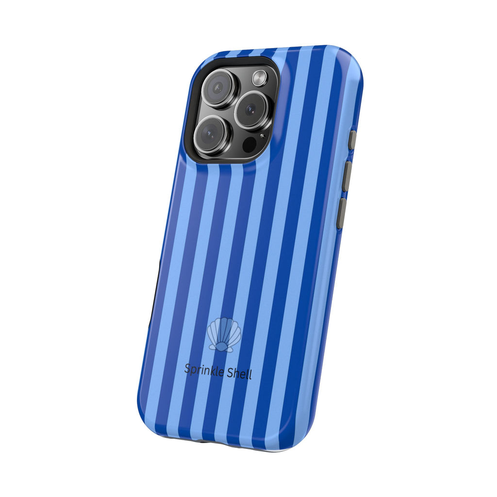 MagSafe blue striped case