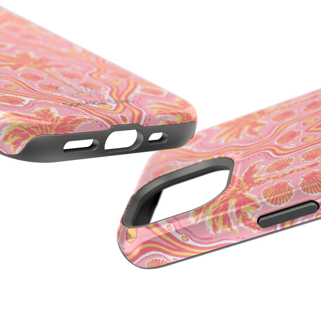 MagSafe pink pink summer palm tree case