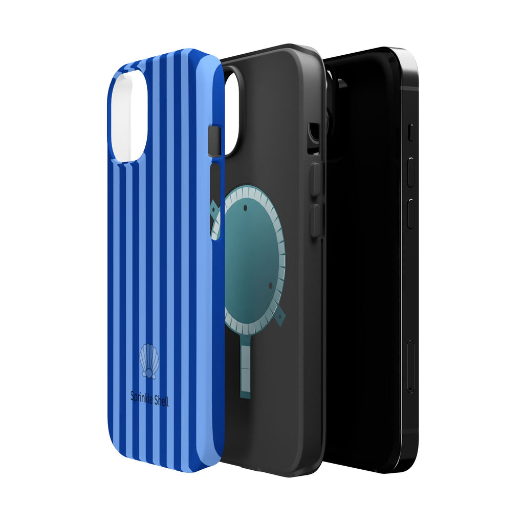 MagSafe blue striped case