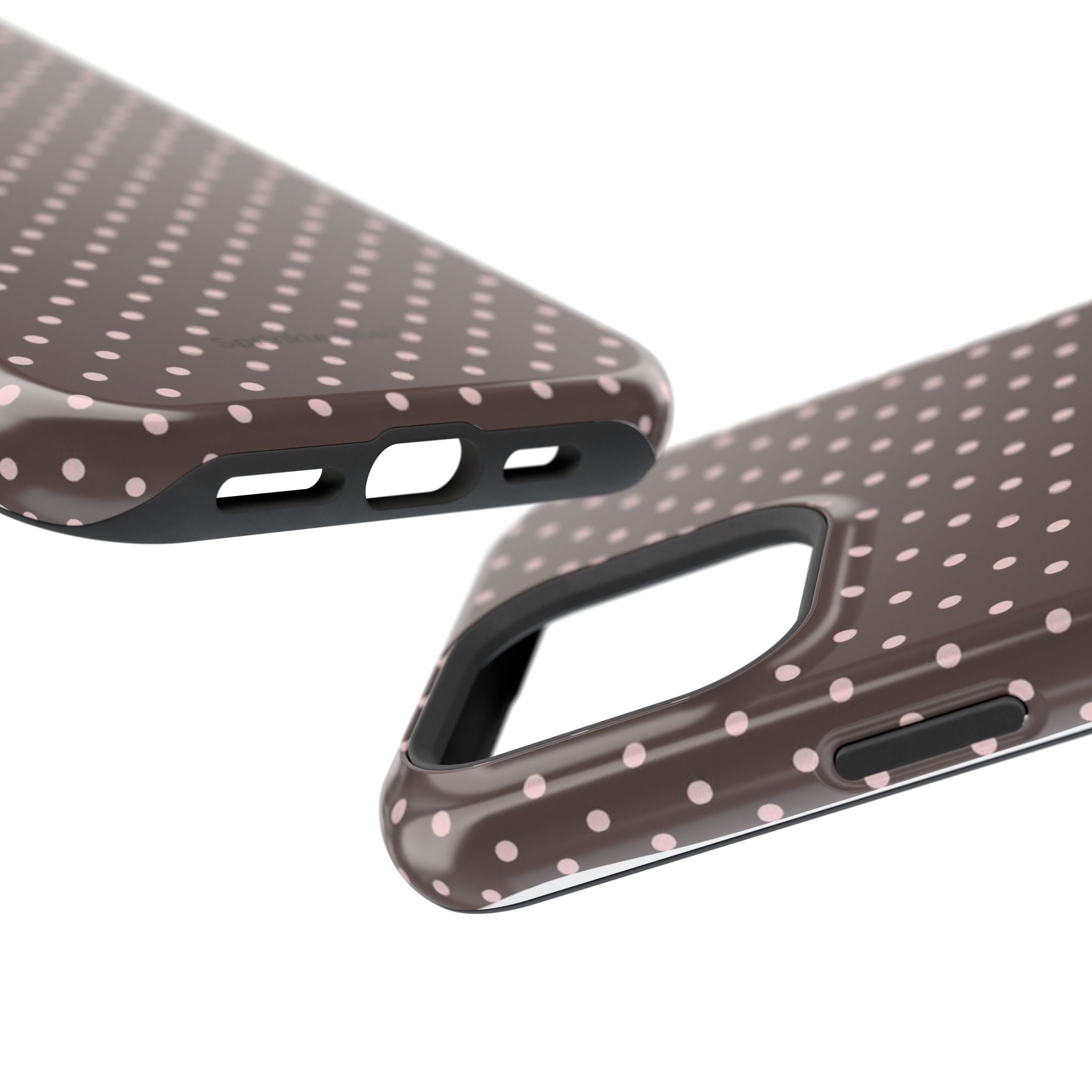 MagSafe Brown And Pink Polkadot Iphone Case