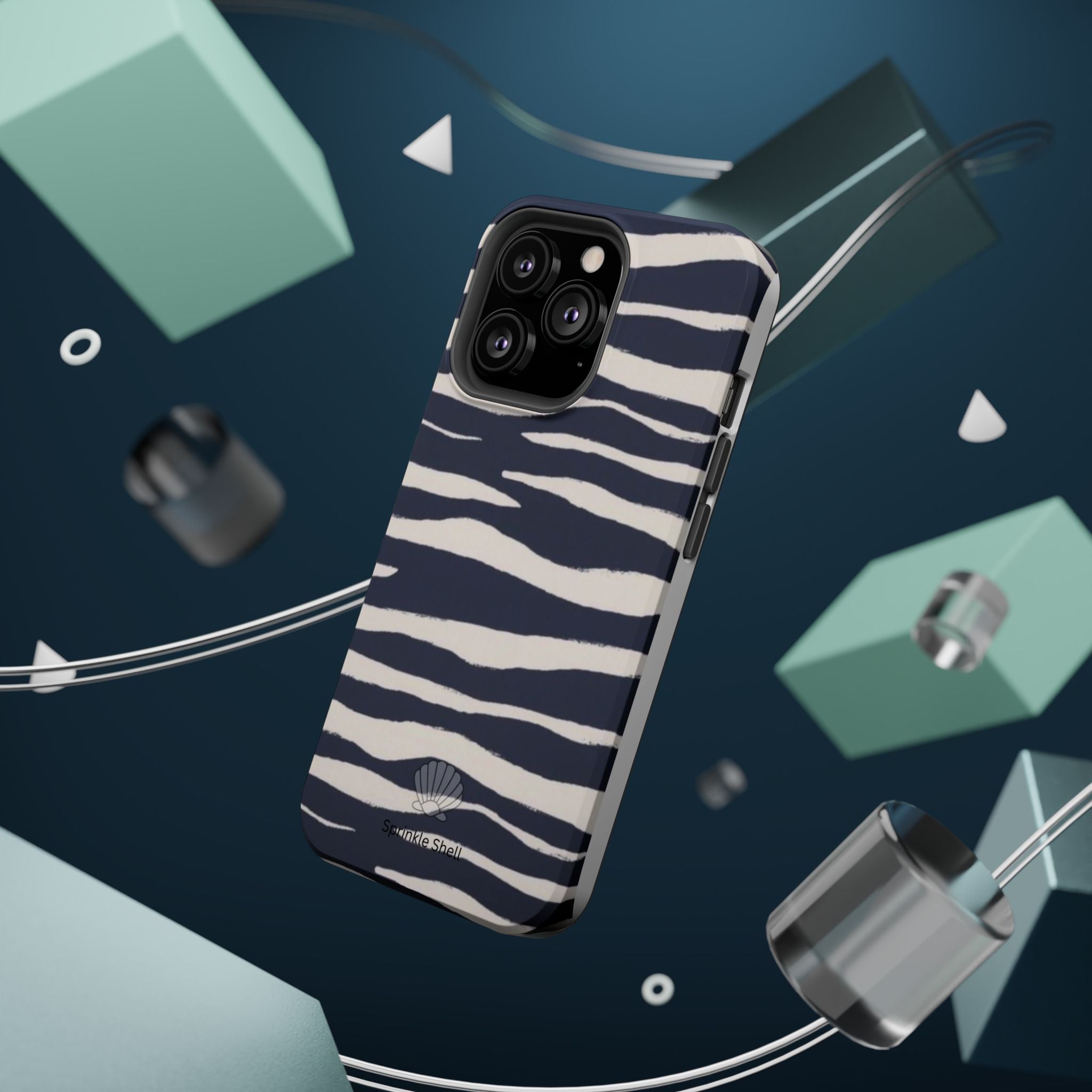 MagSafe Blue zebra print case