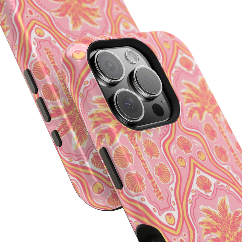 MagSafe pink pink summer palm tree case