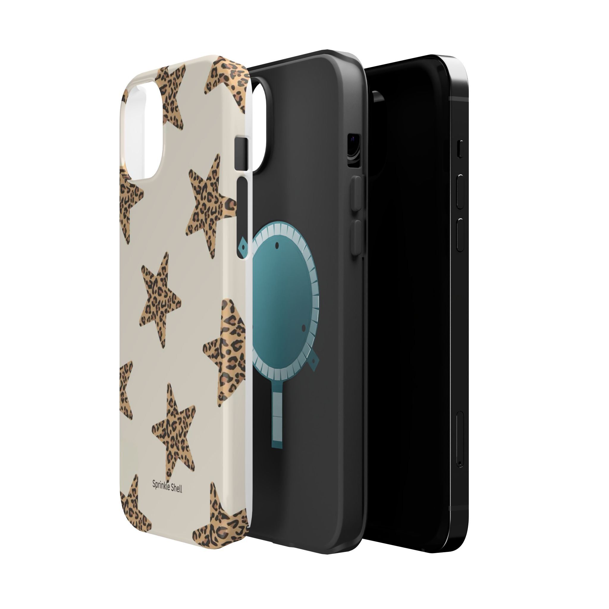 MagSafe Cheetah Print Stars iPhone Case