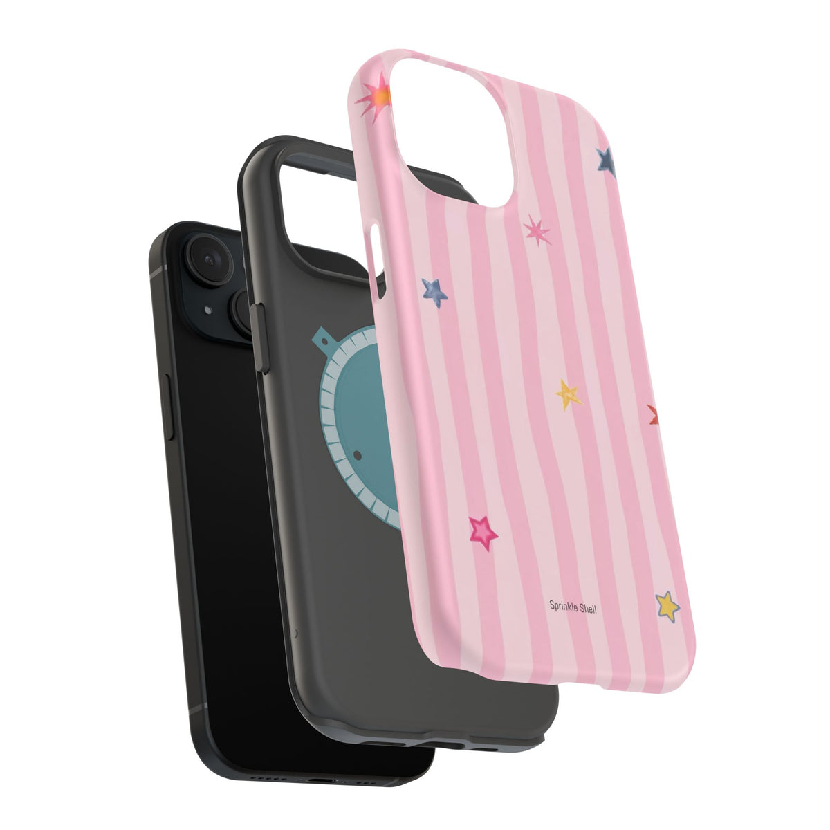 MagSafe pink lines & stars case