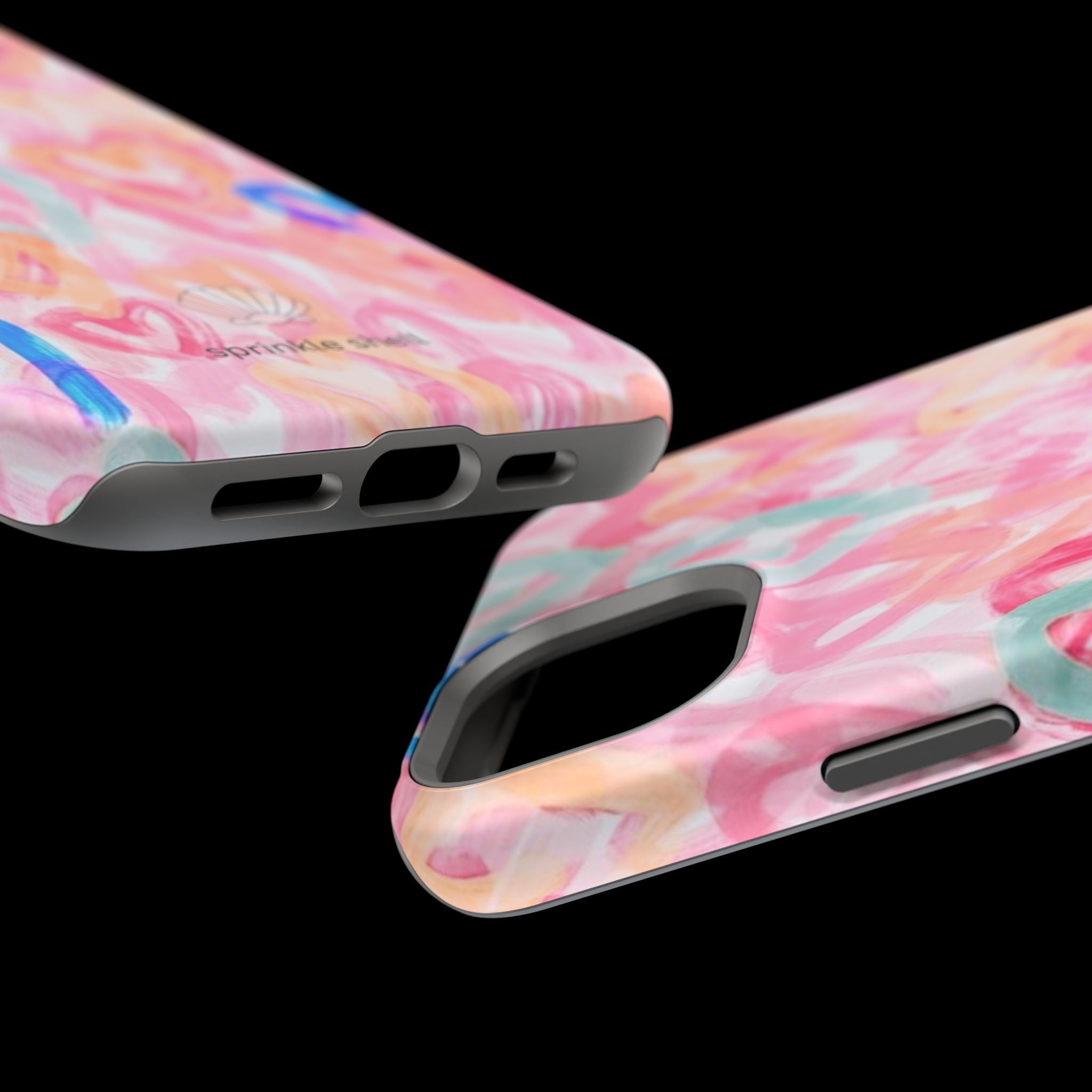MagSafe rainbow hearts case
