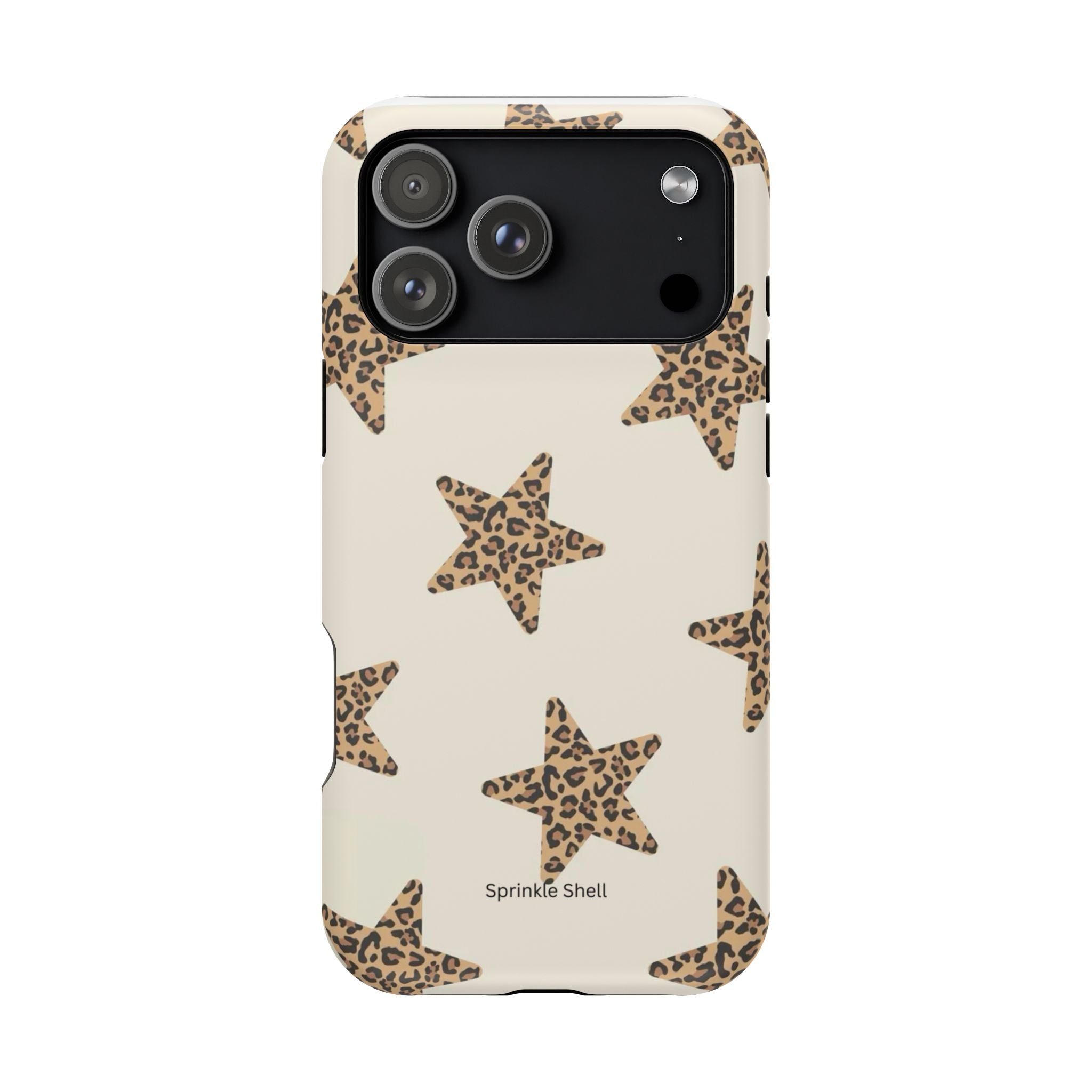 MagSafe Cheetah Print Stars iPhone Case