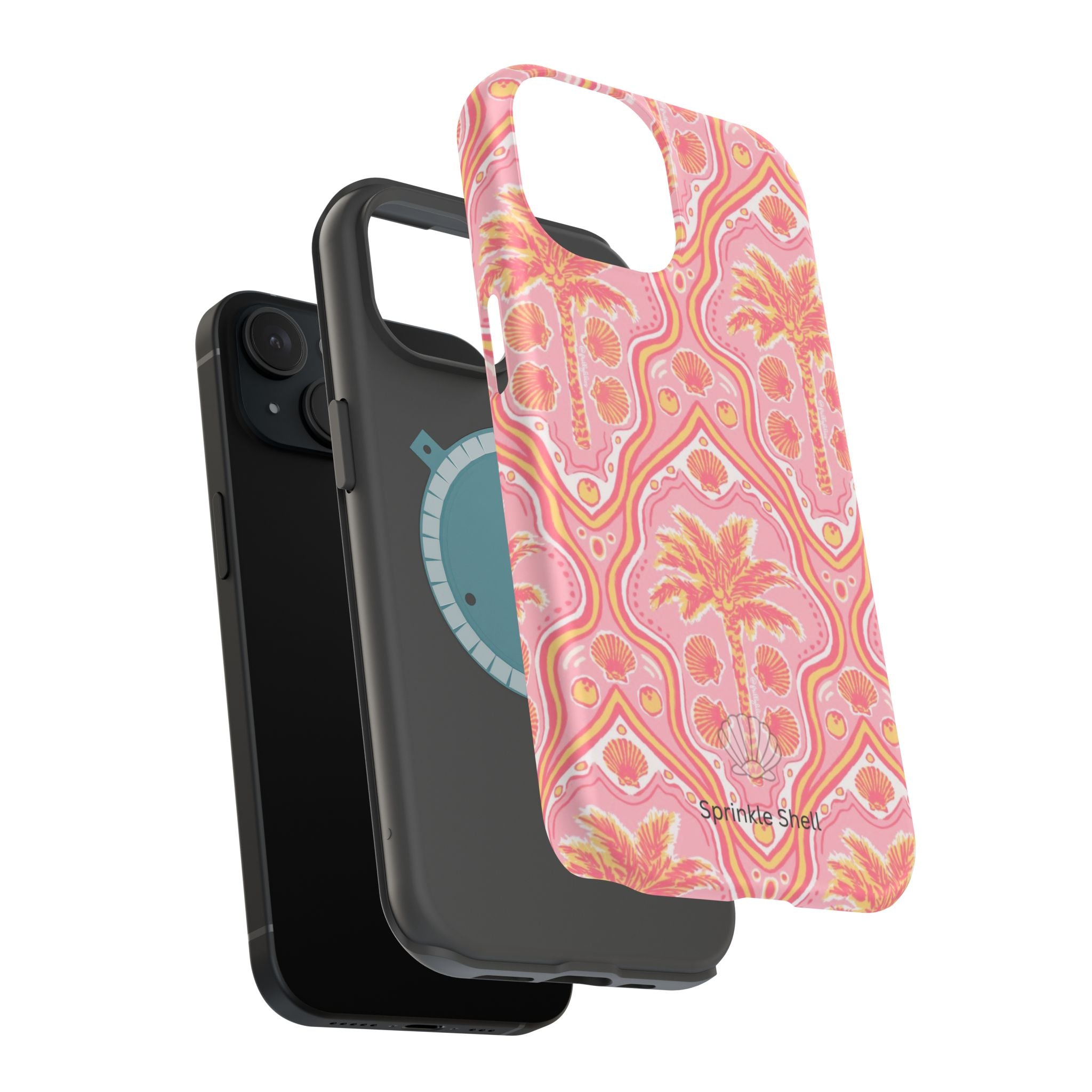MagSafe pink pink summer palm tree case