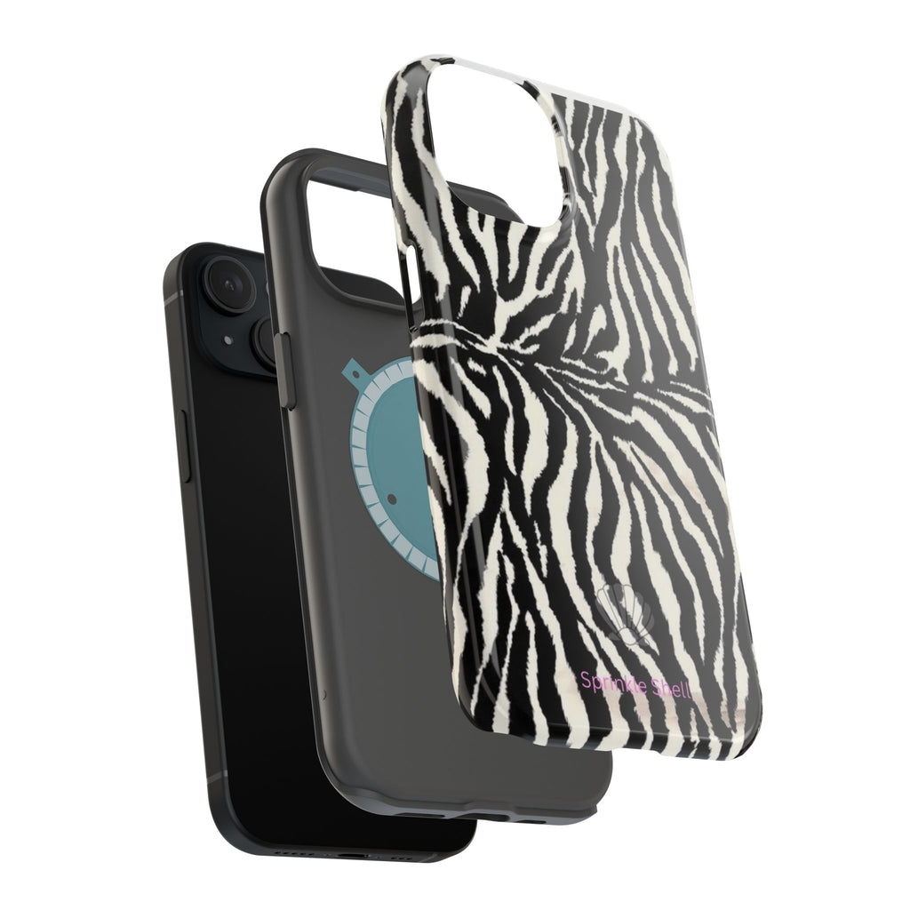 MagSafe black zebra print case