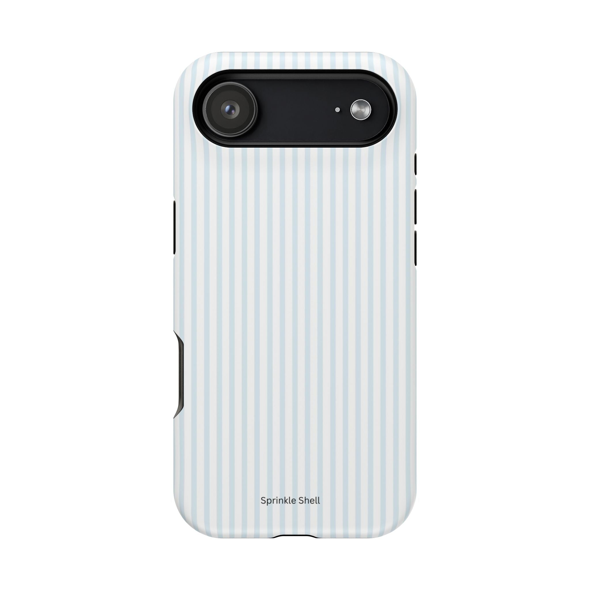 MagSafe light blue stripes iphone case
