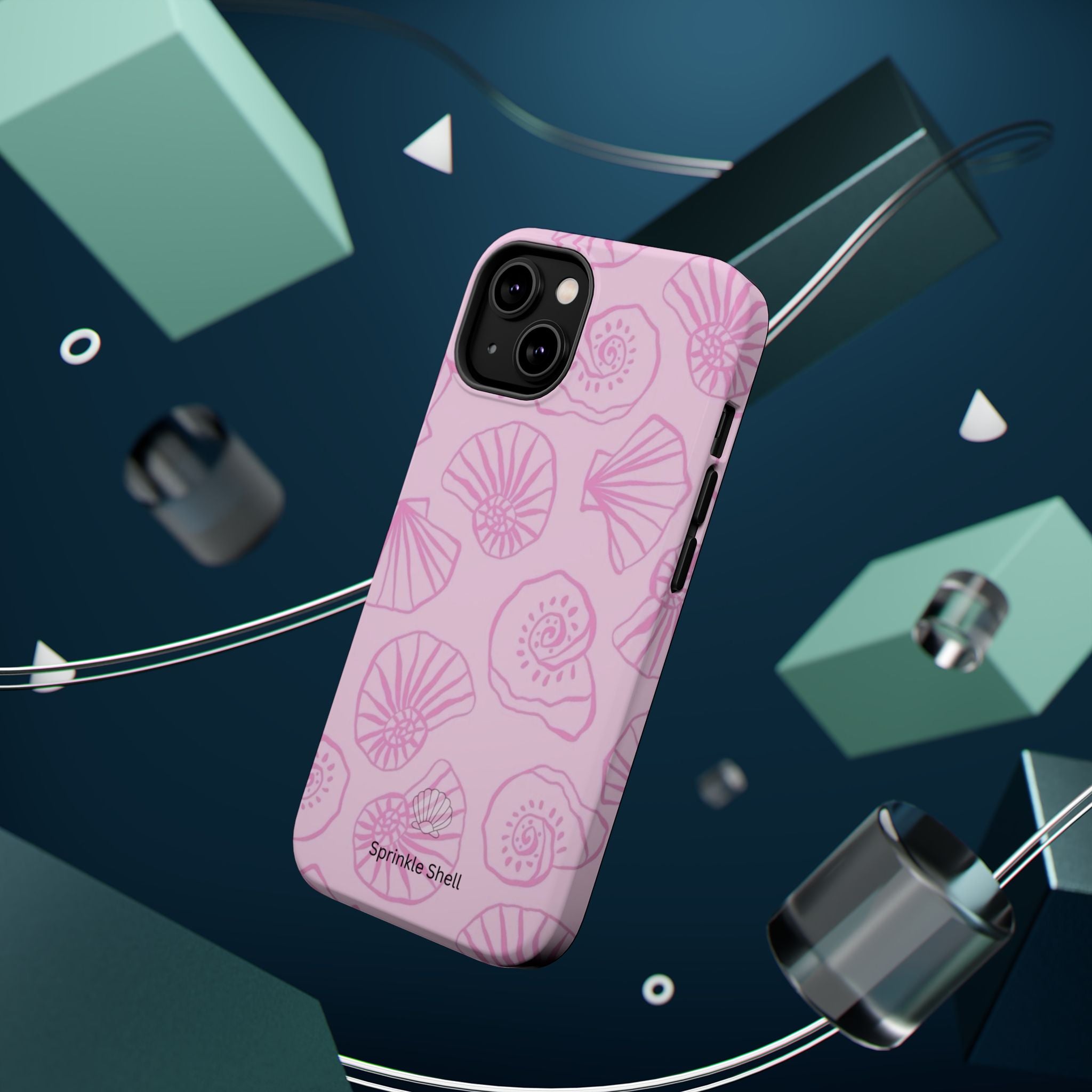 MagSafe pink shells case