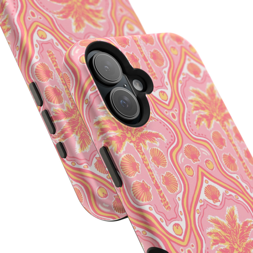 MagSafe pink pink summer palm tree case