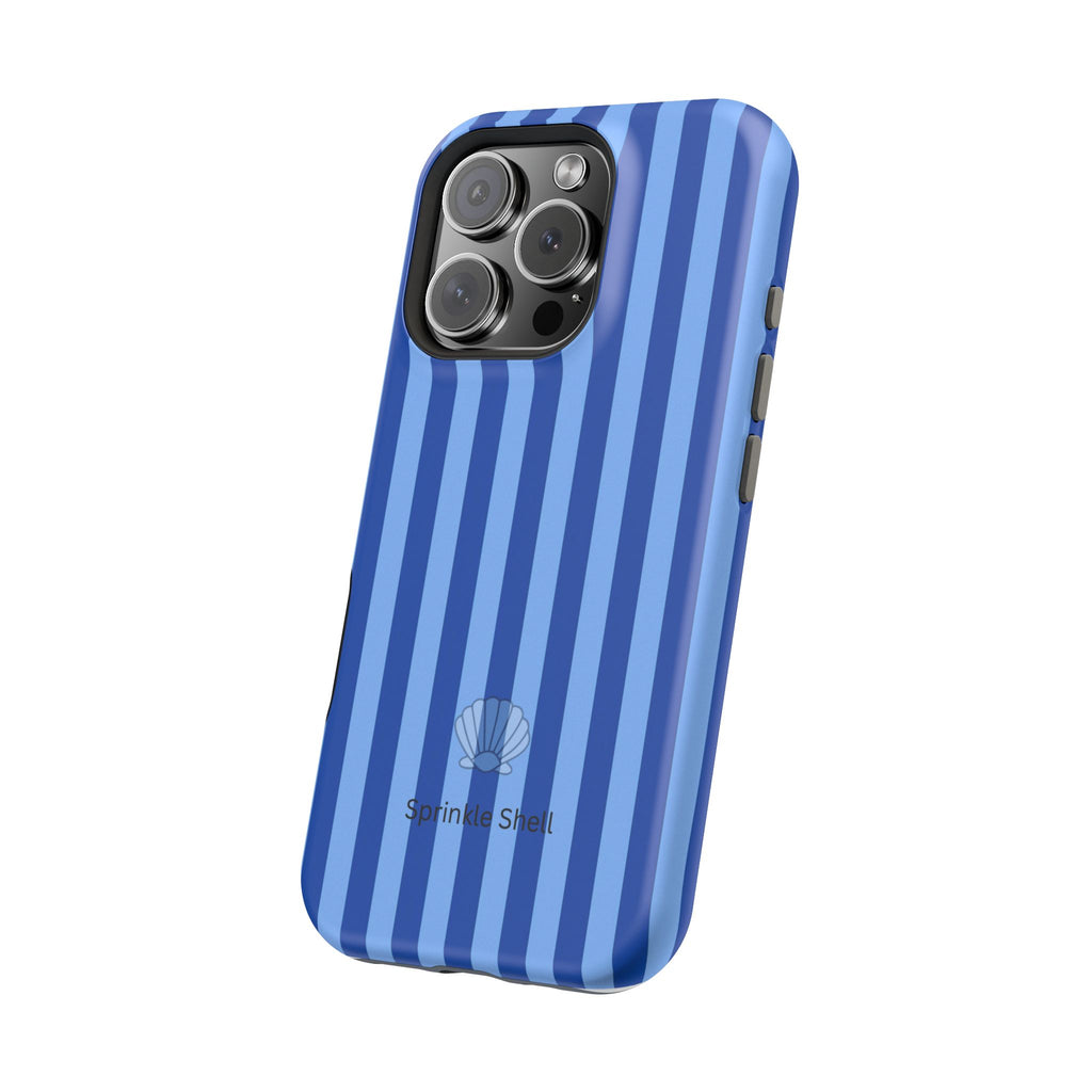 MagSafe blue striped case