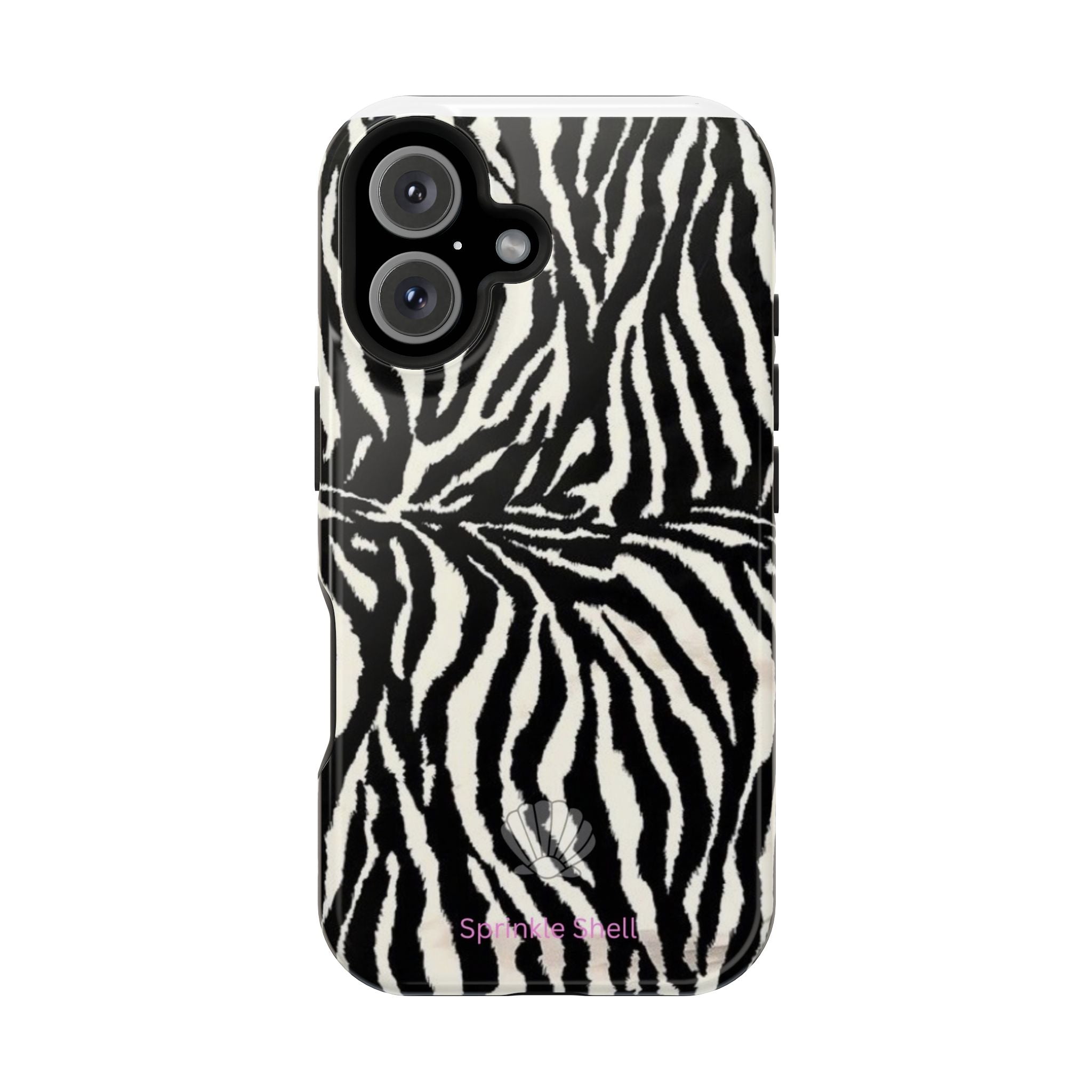 MagSafe black zebra print case