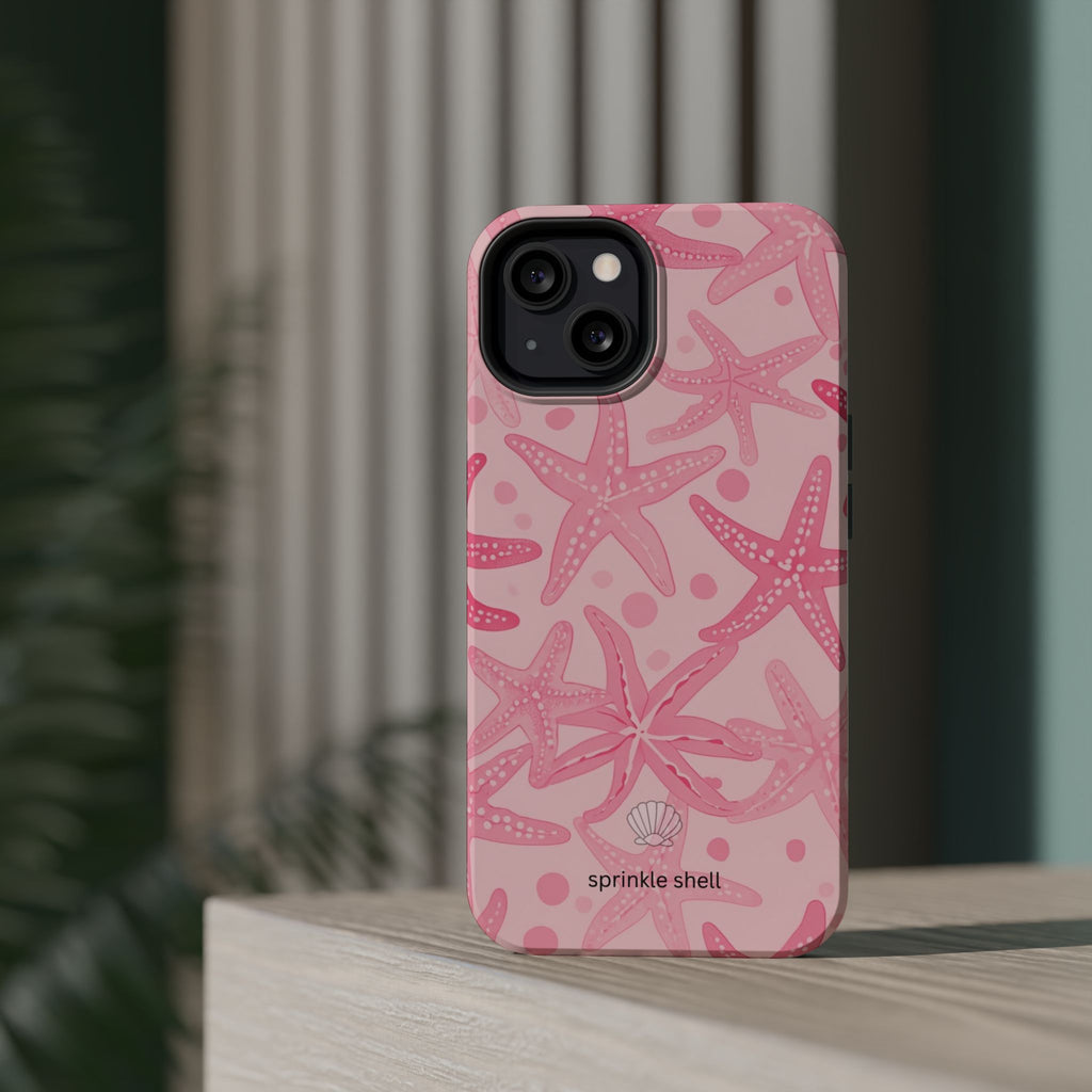 MagSafe Pink Starfish Iphone Case