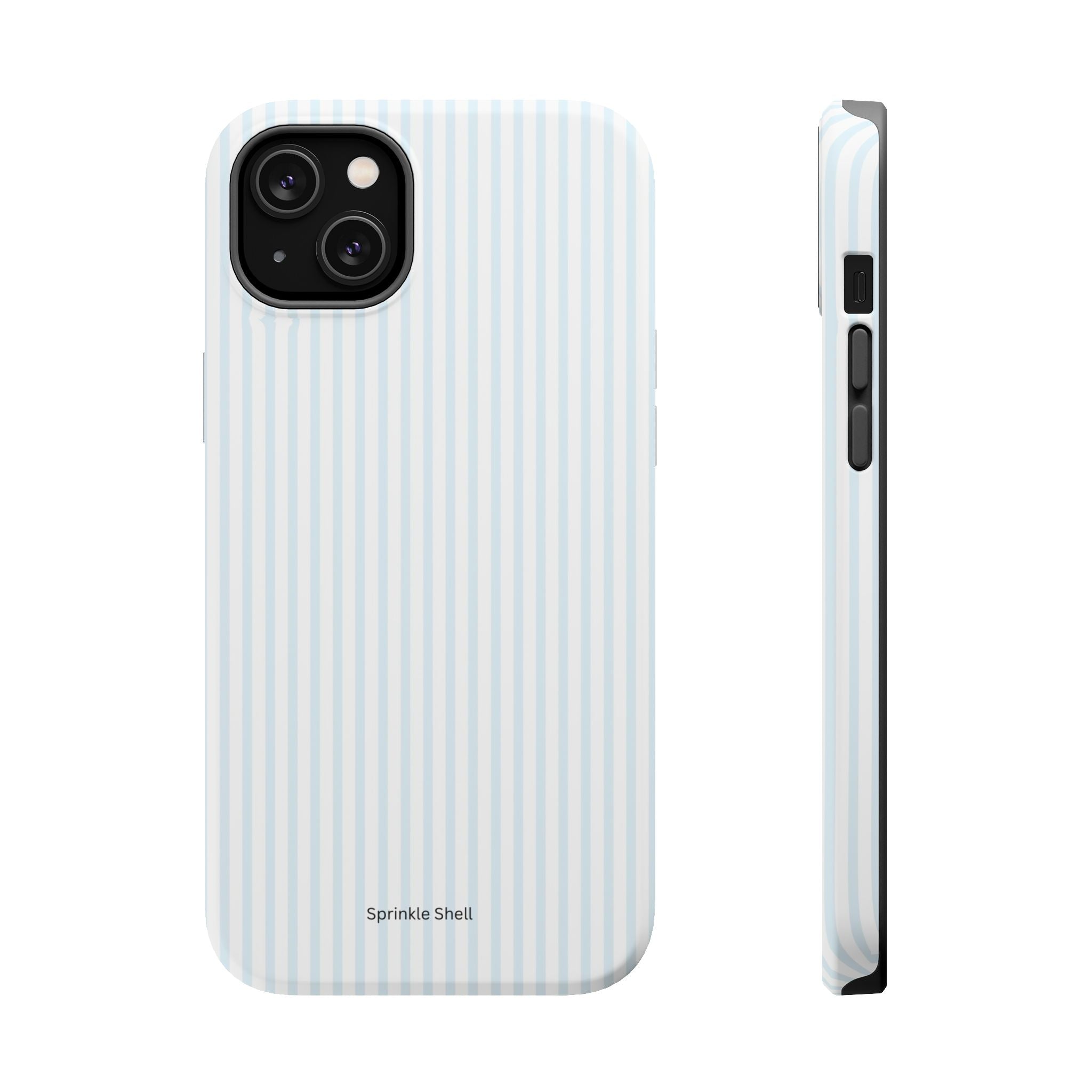 MagSafe light blue stripes iphone case