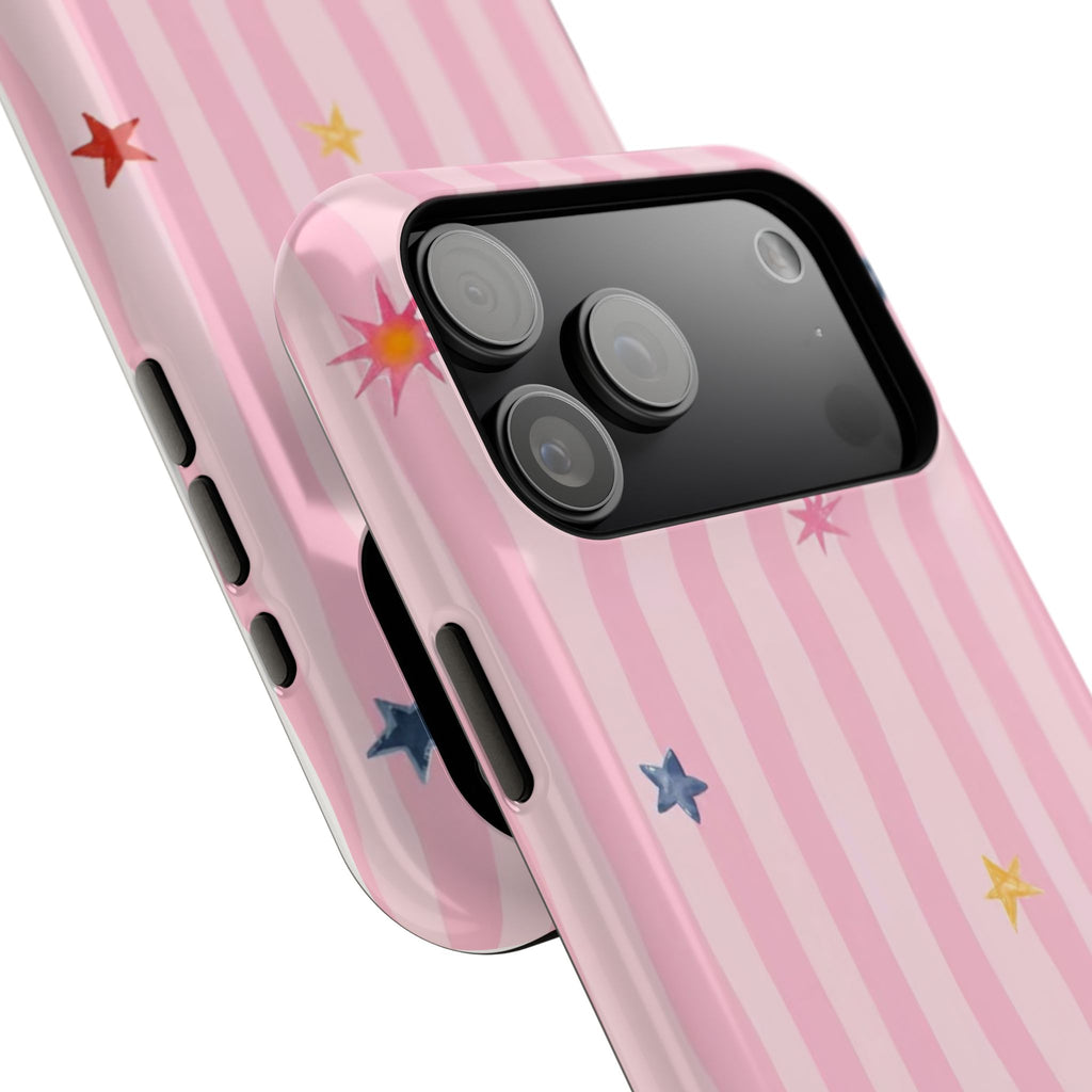 MagSafe pink lines & stars case