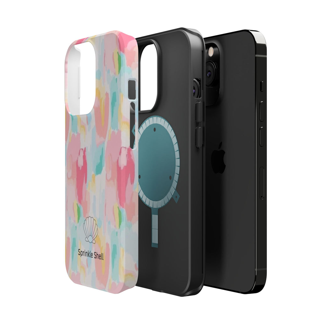 MagSafe cute colorful paint case