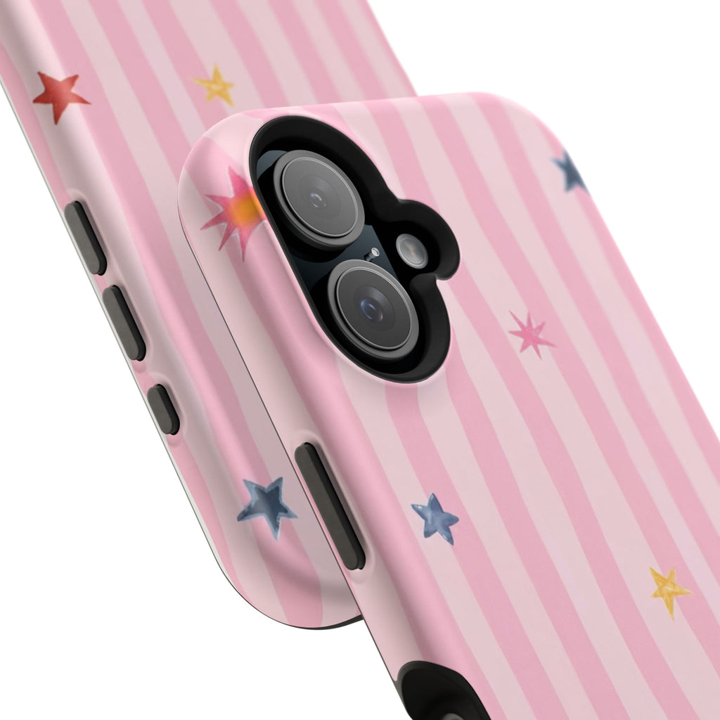 MagSafe pink lines & stars case