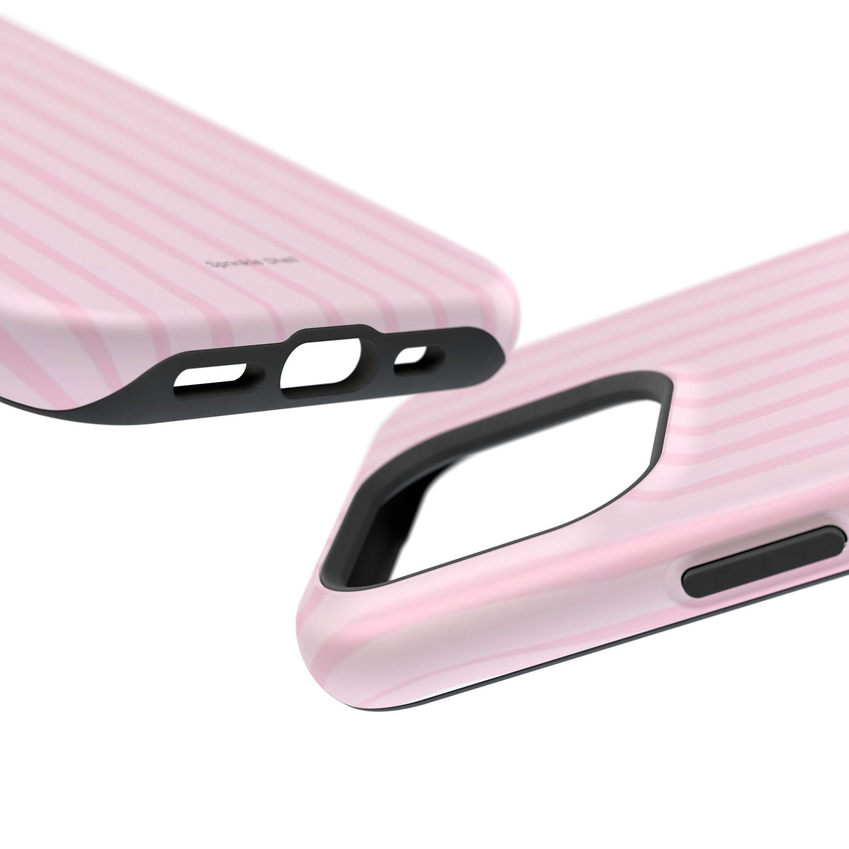 MagSafe pink uneven lines case
