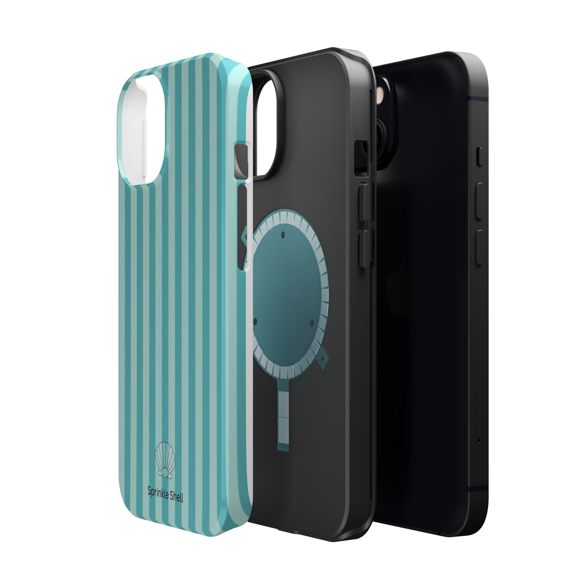 MagSafe teal striped case