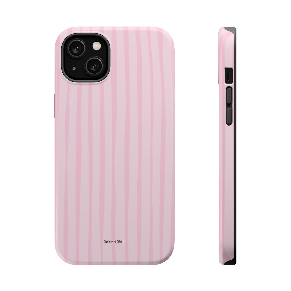MagSafe pink uneven lines case