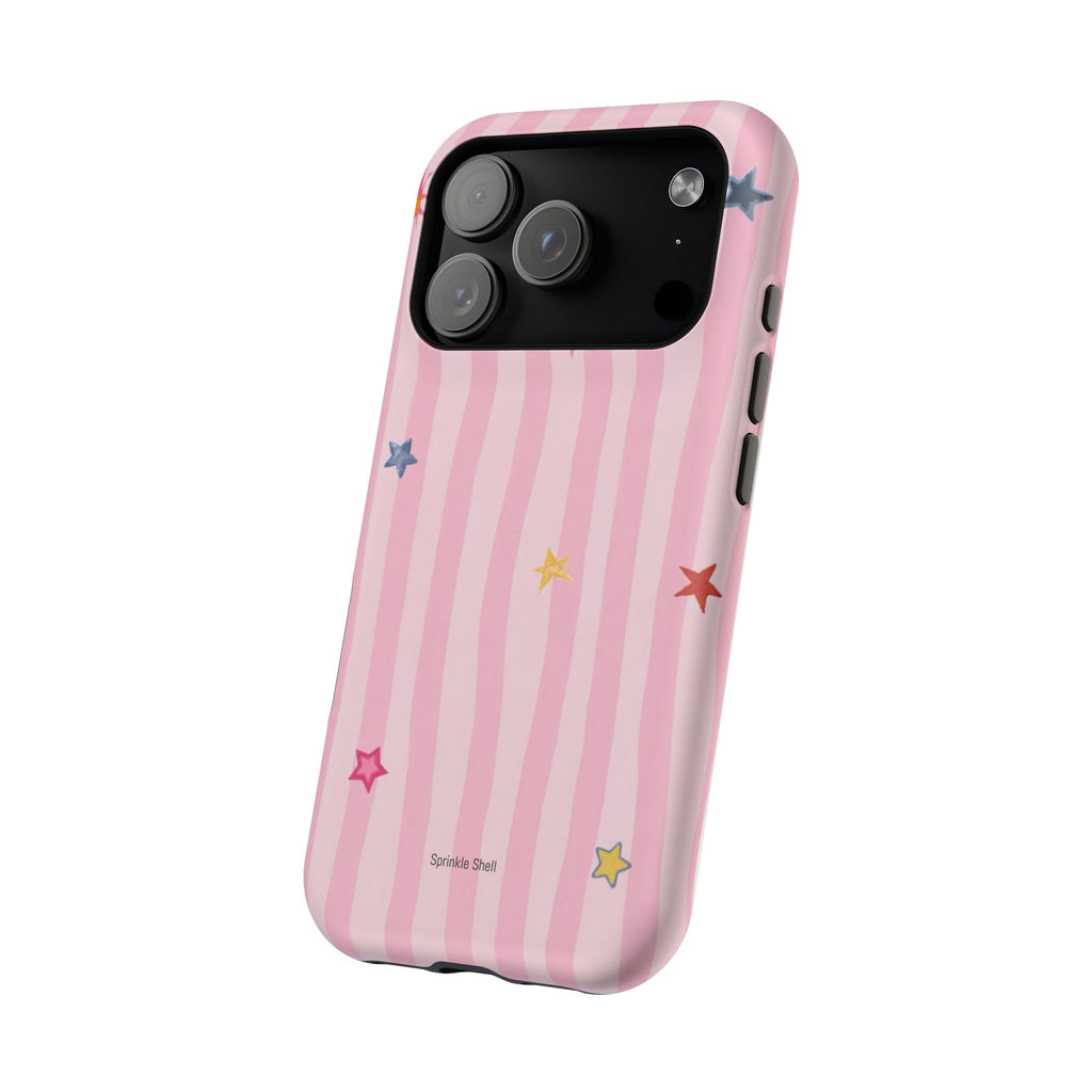 MagSafe pink lines & stars case