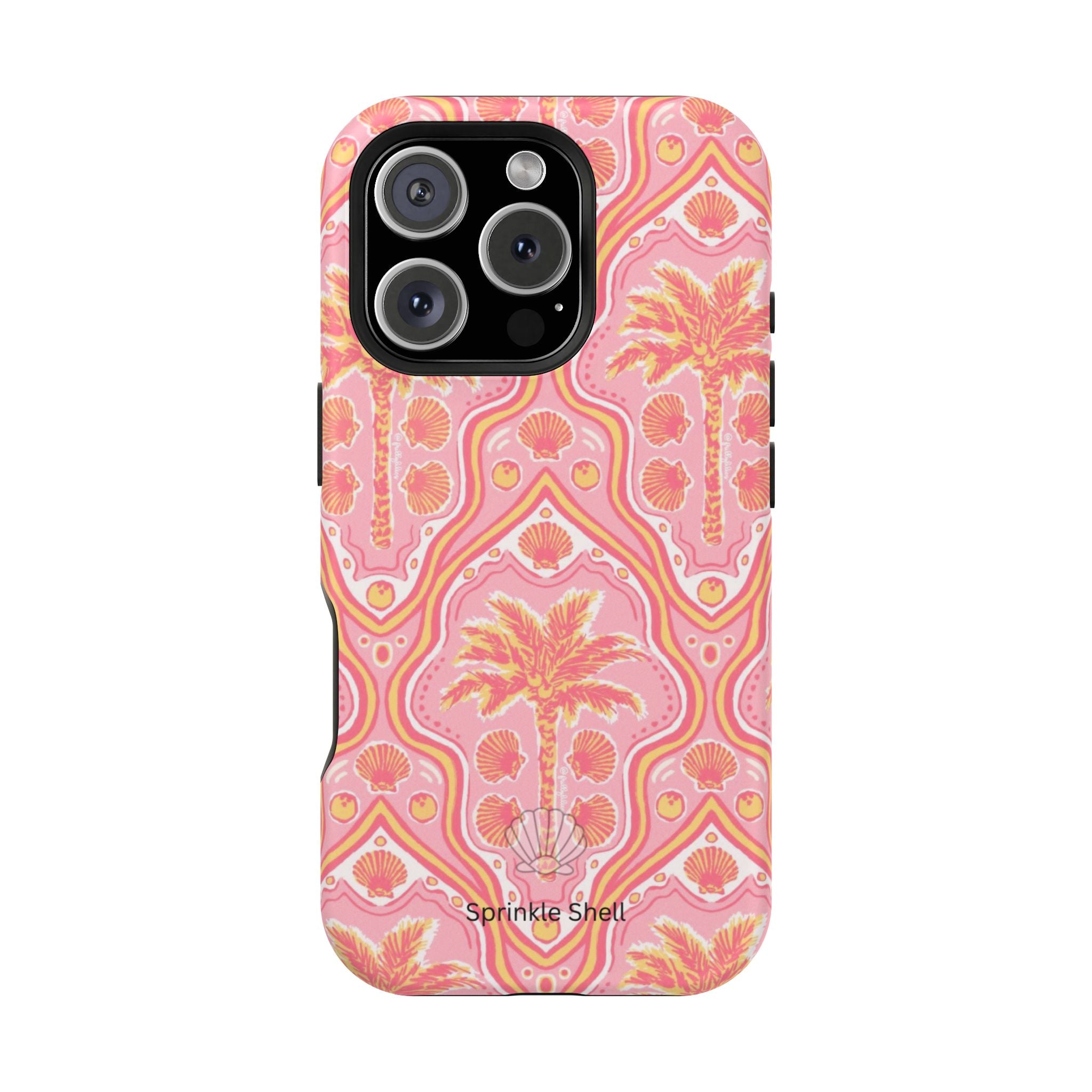 MagSafe pink pink summer palm tree case