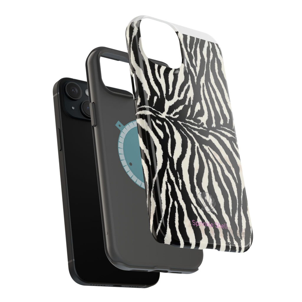 MagSafe black zebra print case