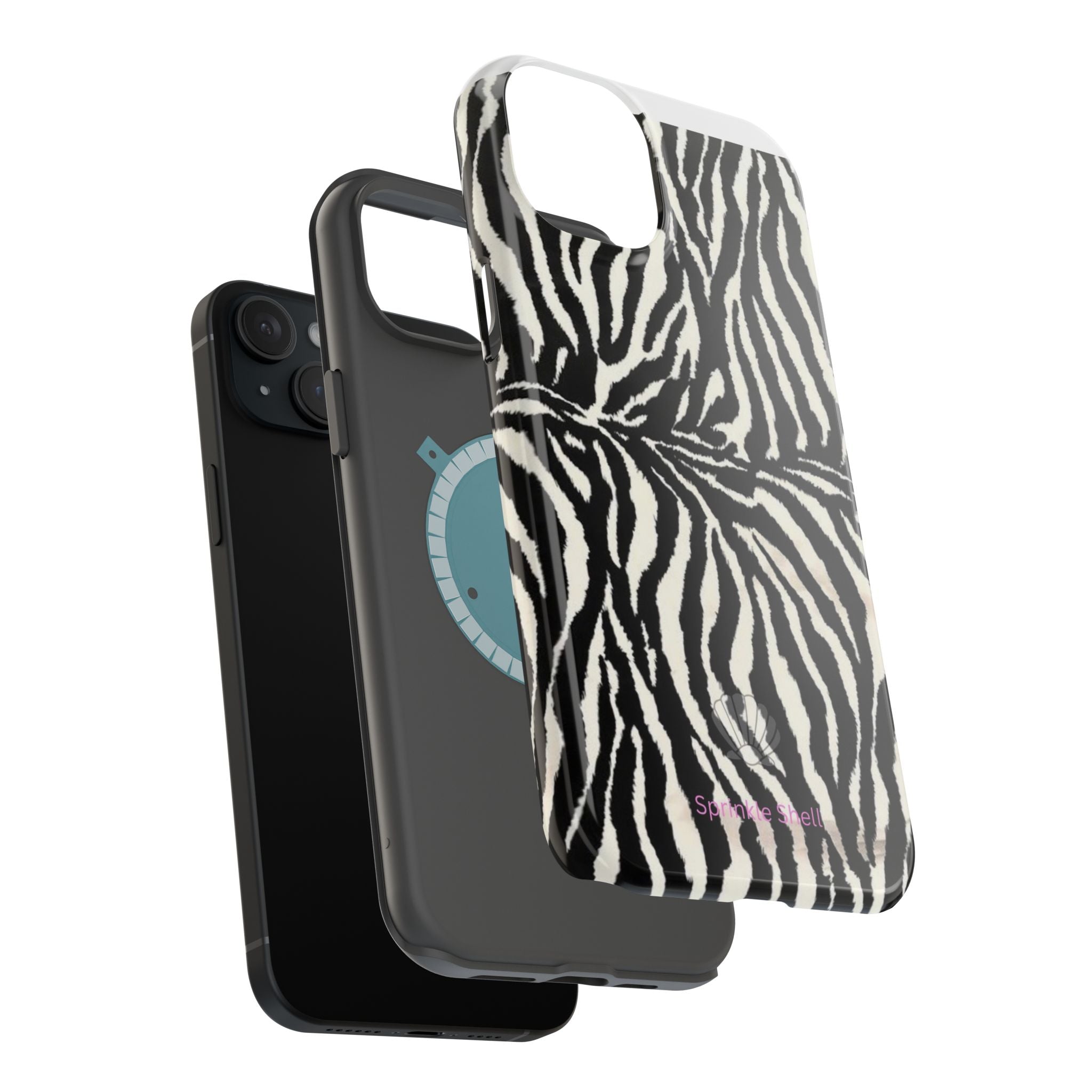 MagSafe black zebra print case