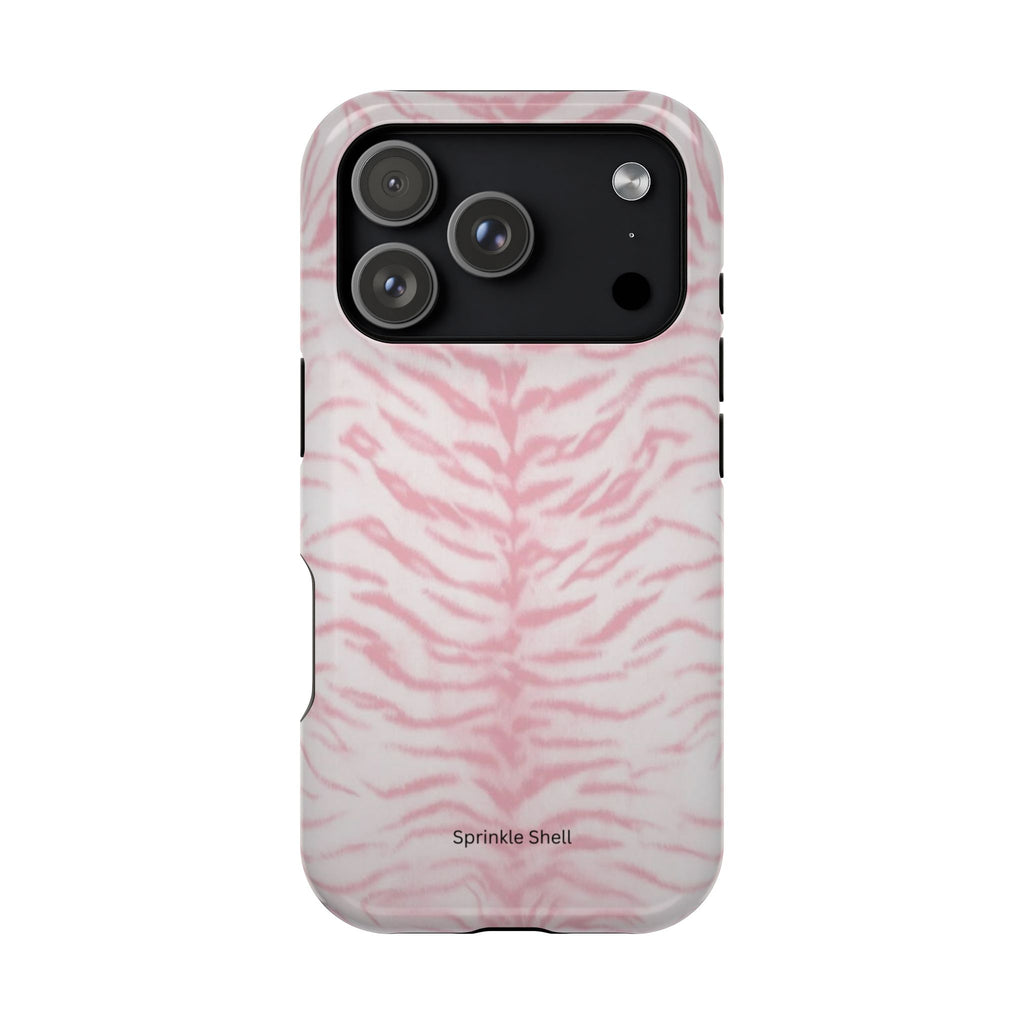 MagSafe Pink Zebra Print Iphone Case