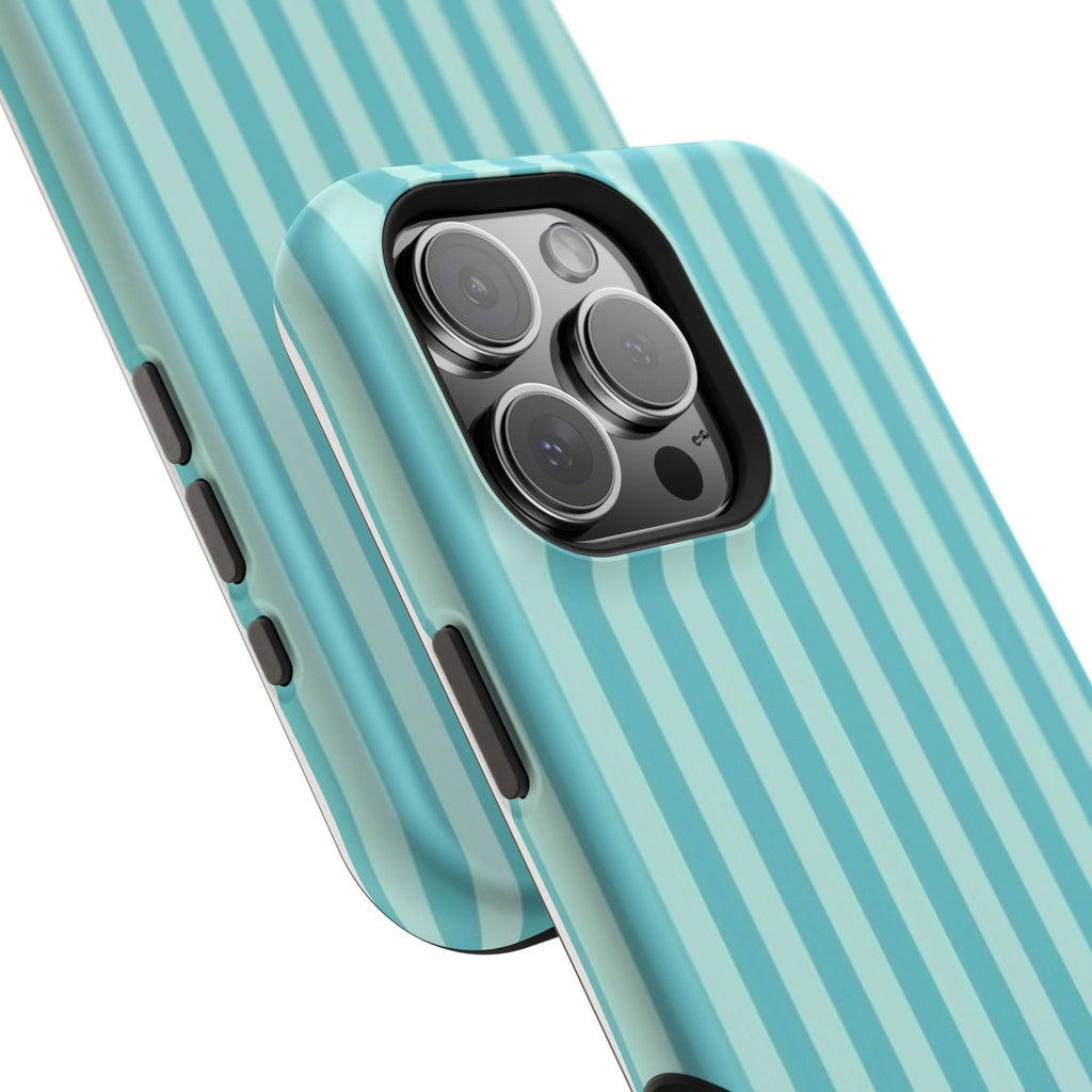 MagSafe teal striped case