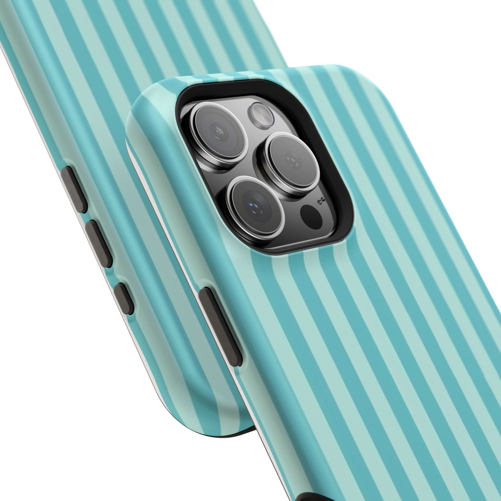 MagSafe teal striped case